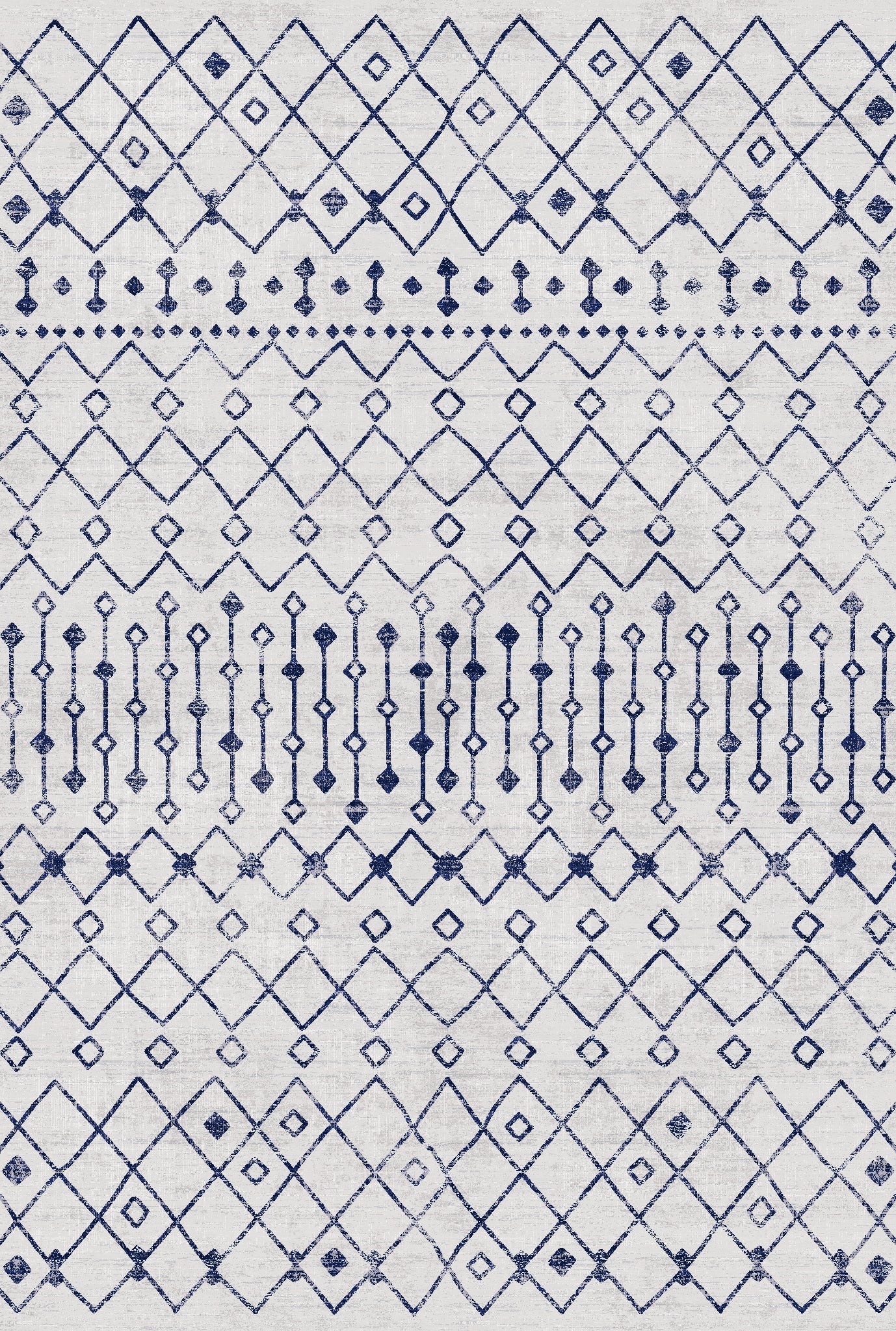 Dixie Moderne geometrisk tribal-tæppe