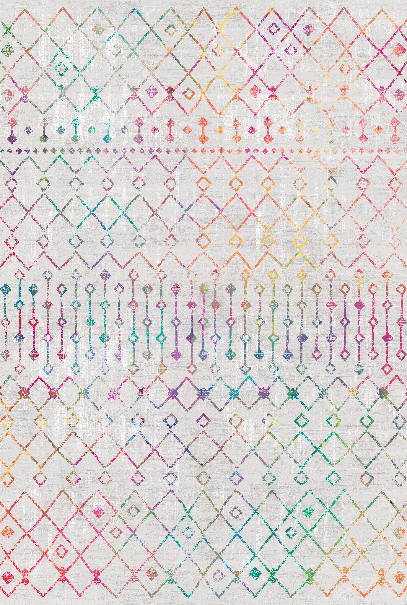 Dixie Moderne geometrisk tribal-tæppe