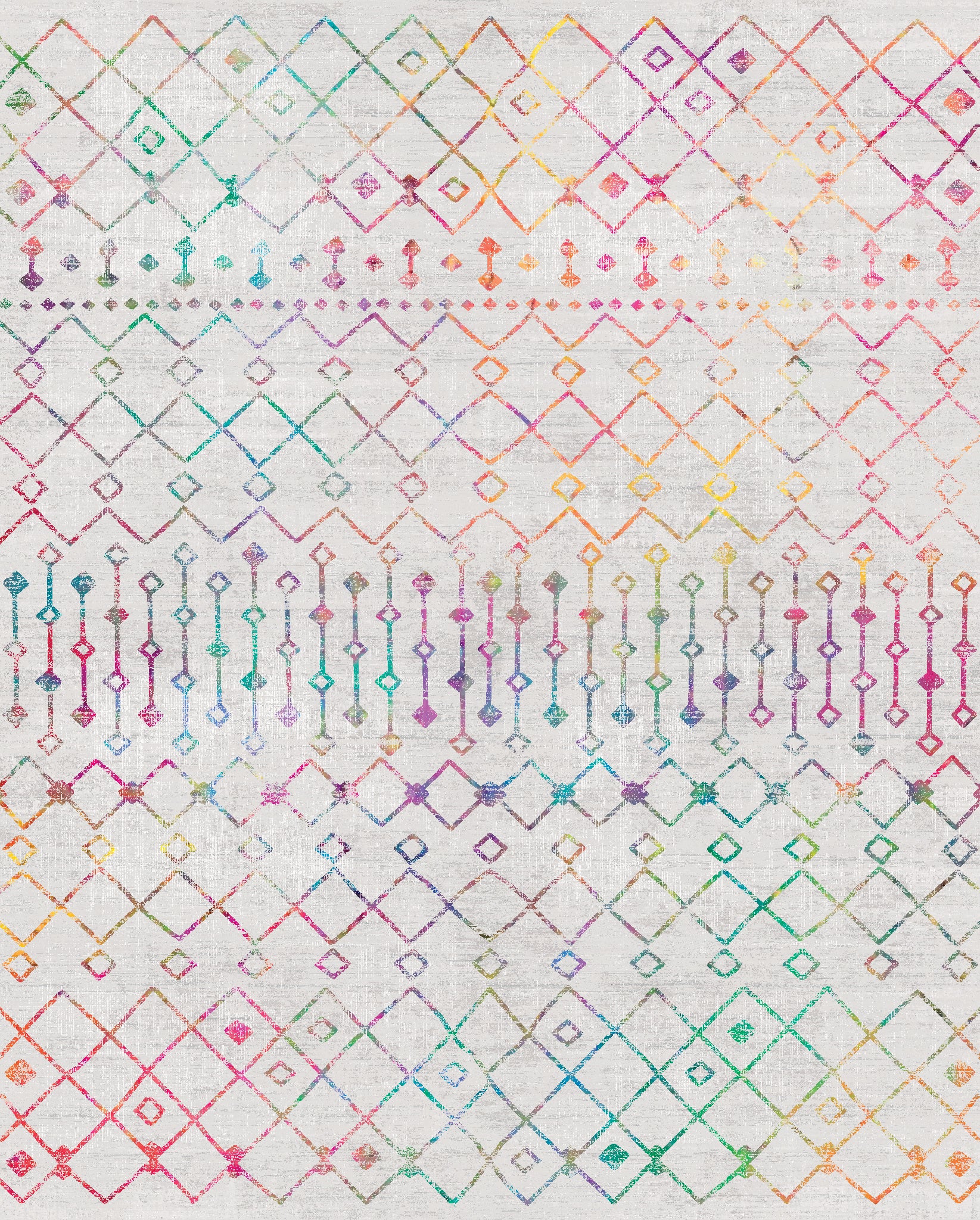 Dixie Moderne geometrisk tribal-tæppe