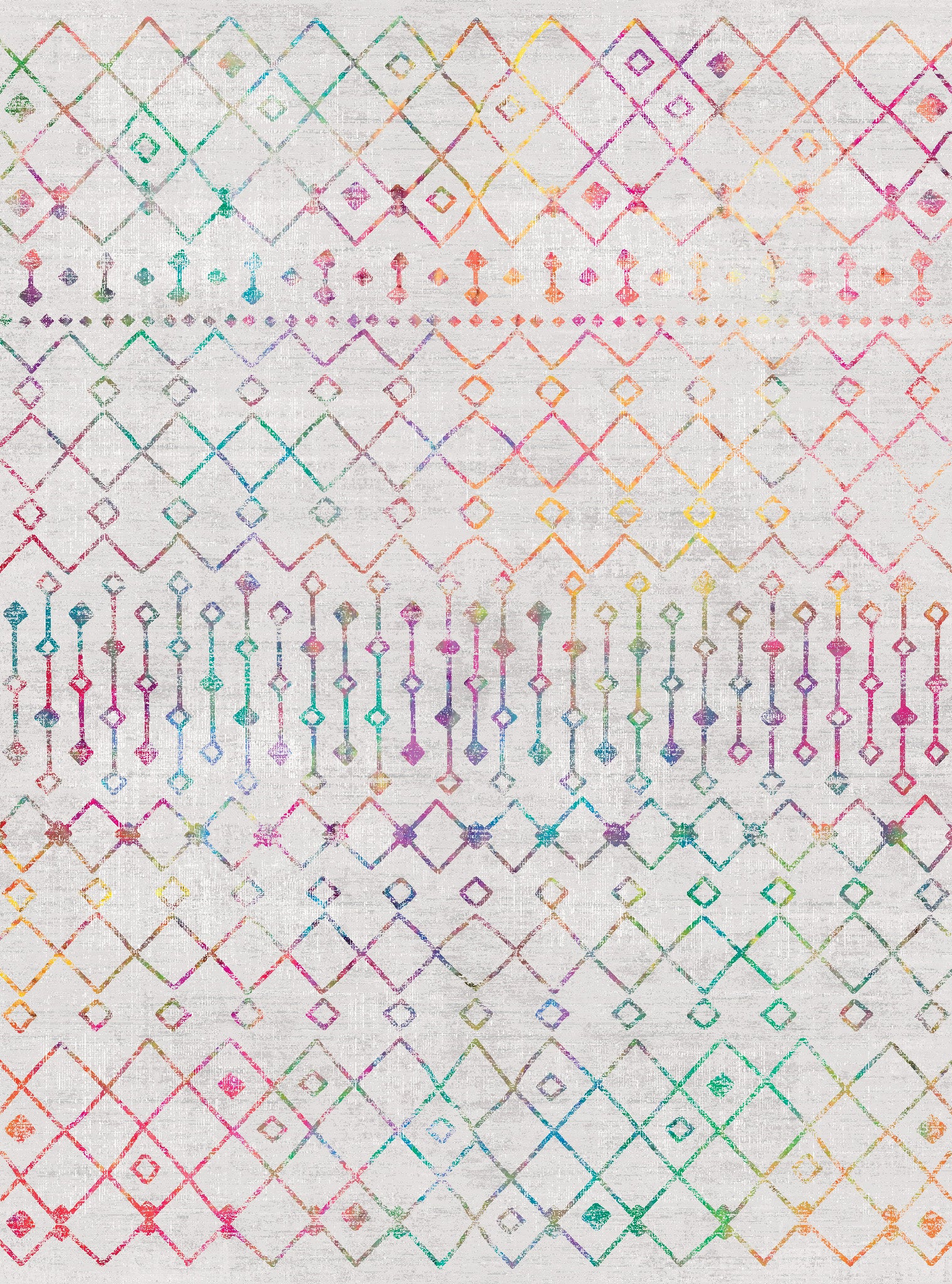Dixie Moderne geometrisk tribal-tæppe