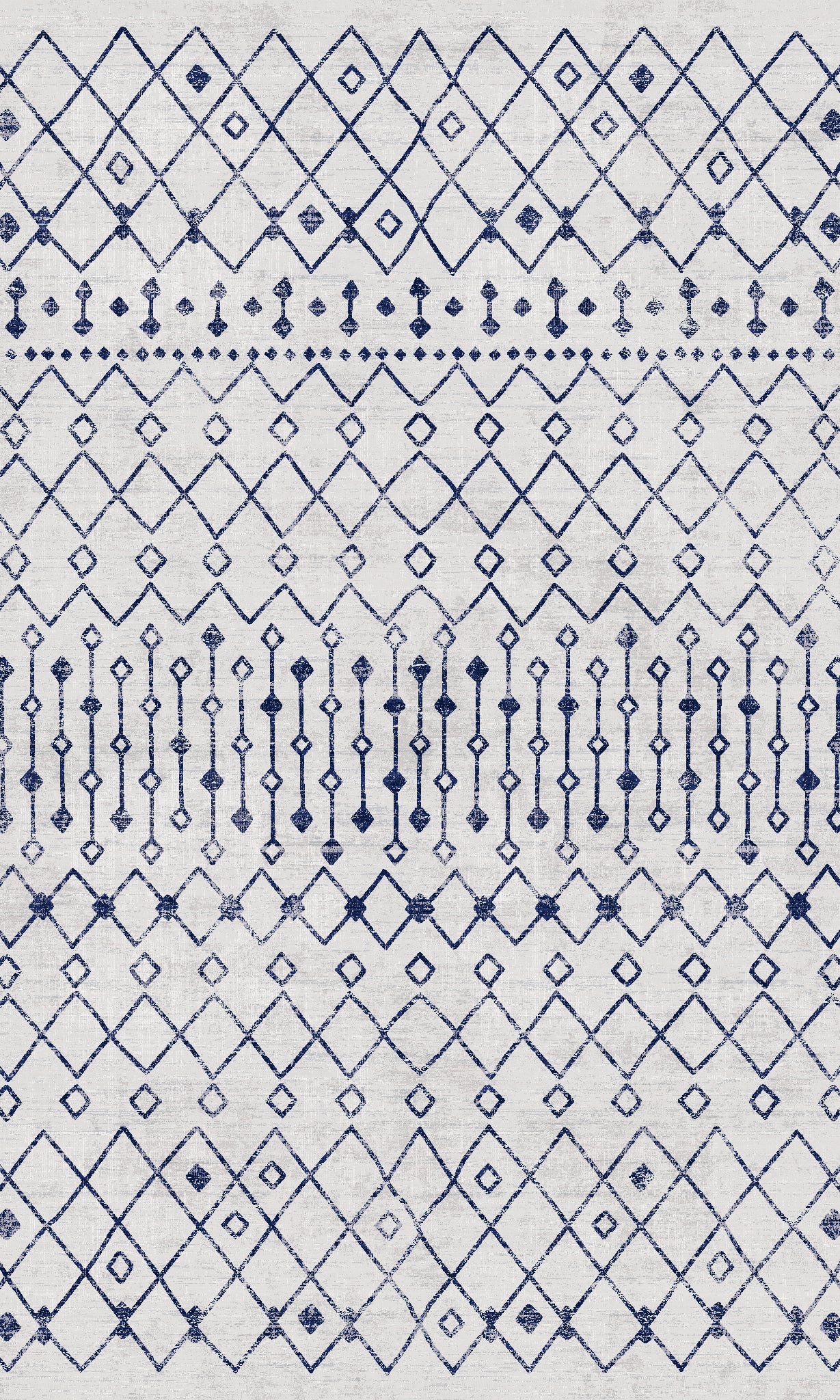 Dixie Moderne geometrisk tribal-tæppe
