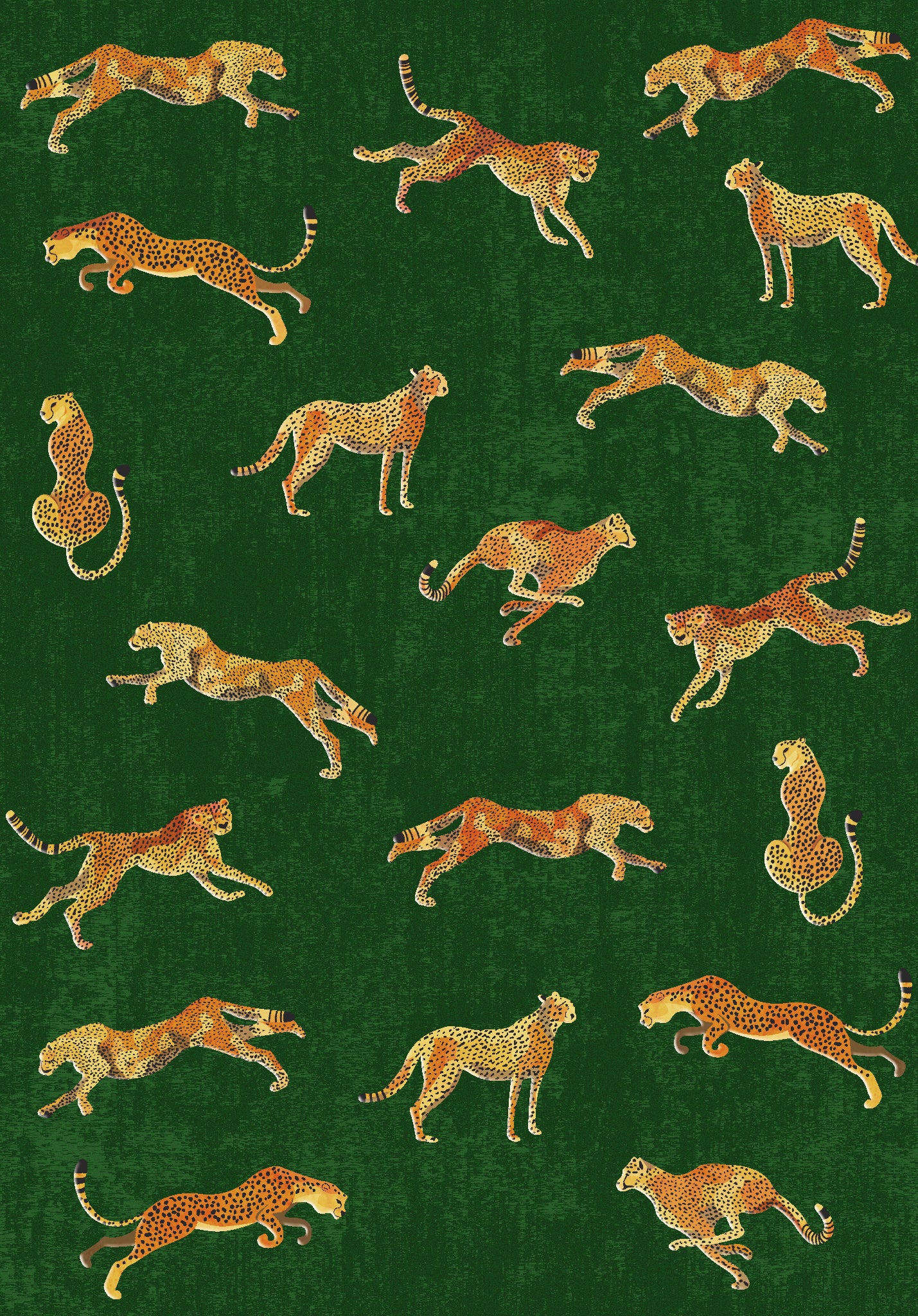 Kendall Tapis imprimé guépard