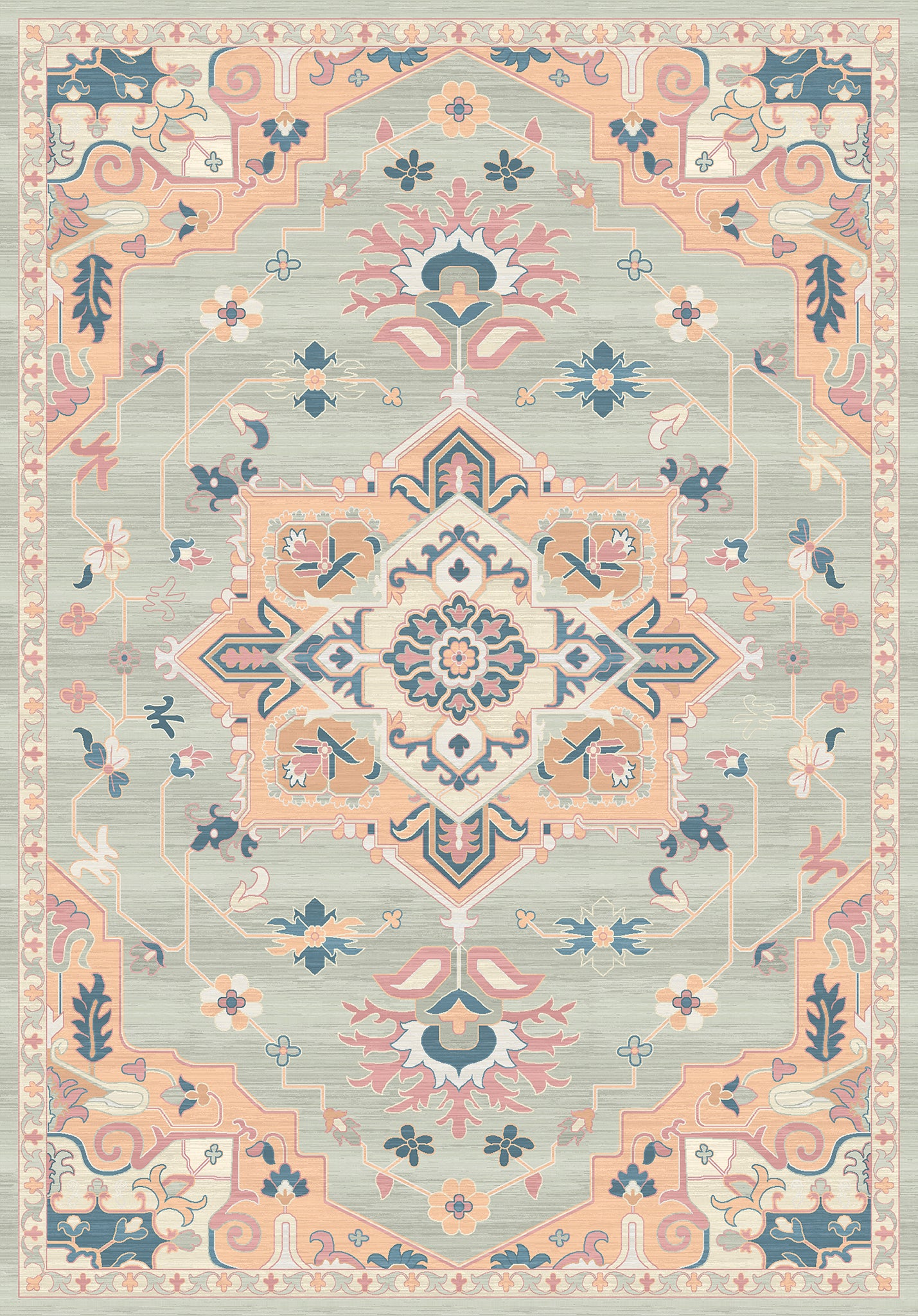 Lena Prydnadsblommig Designmatta