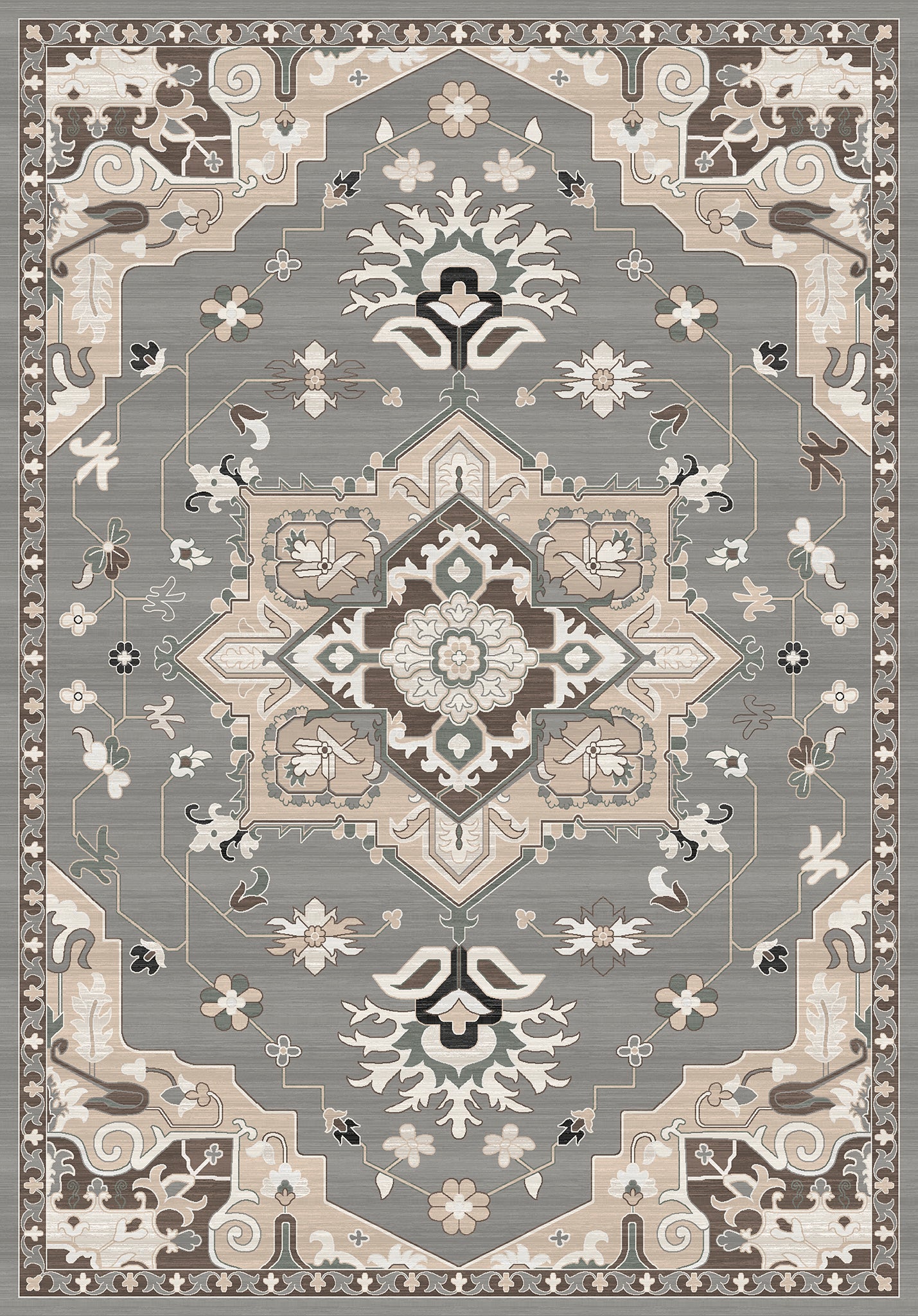 Lena Prydnadsblommig Designmatta