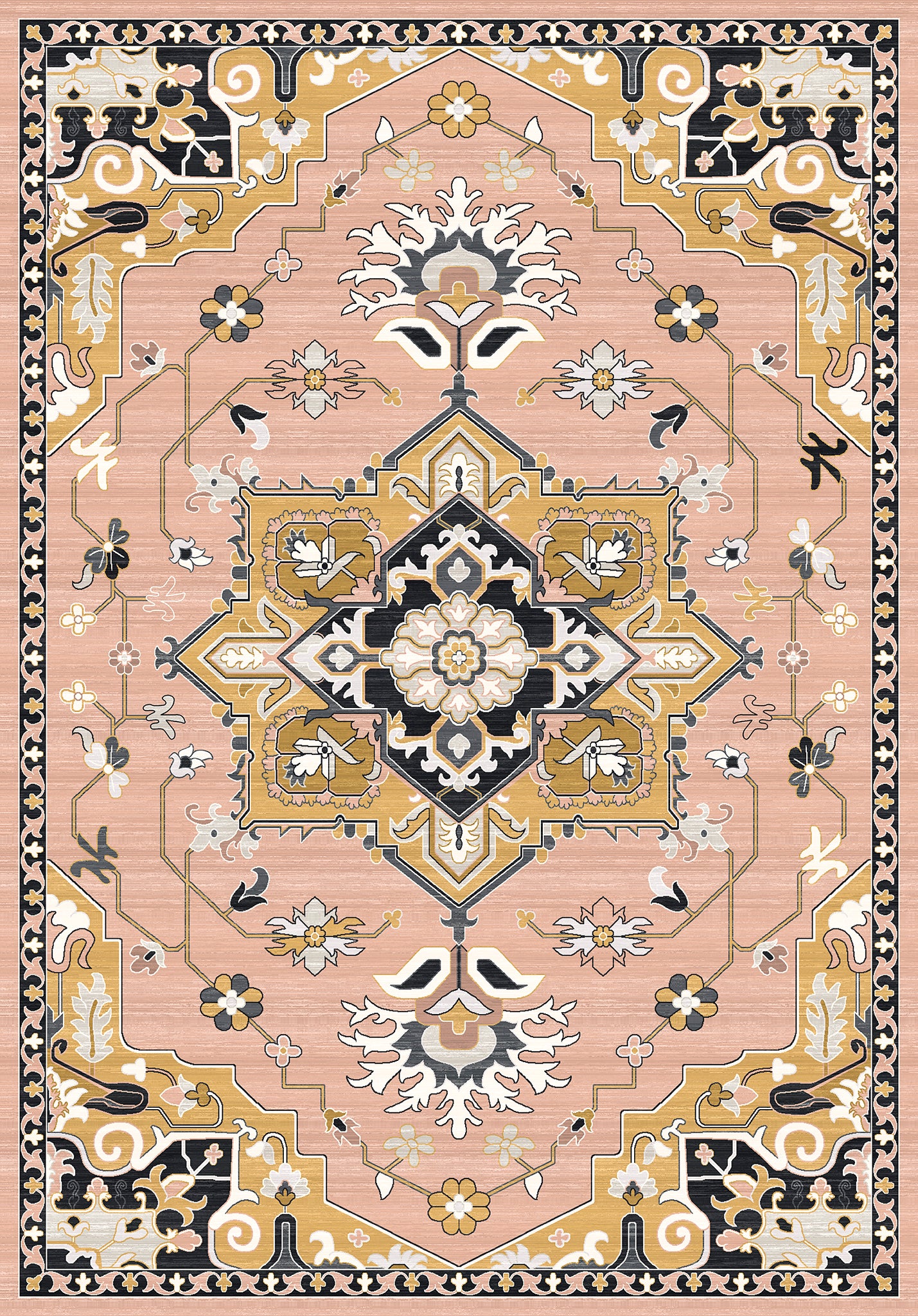 Lena Tappeto con Design Floreale Ornamentale