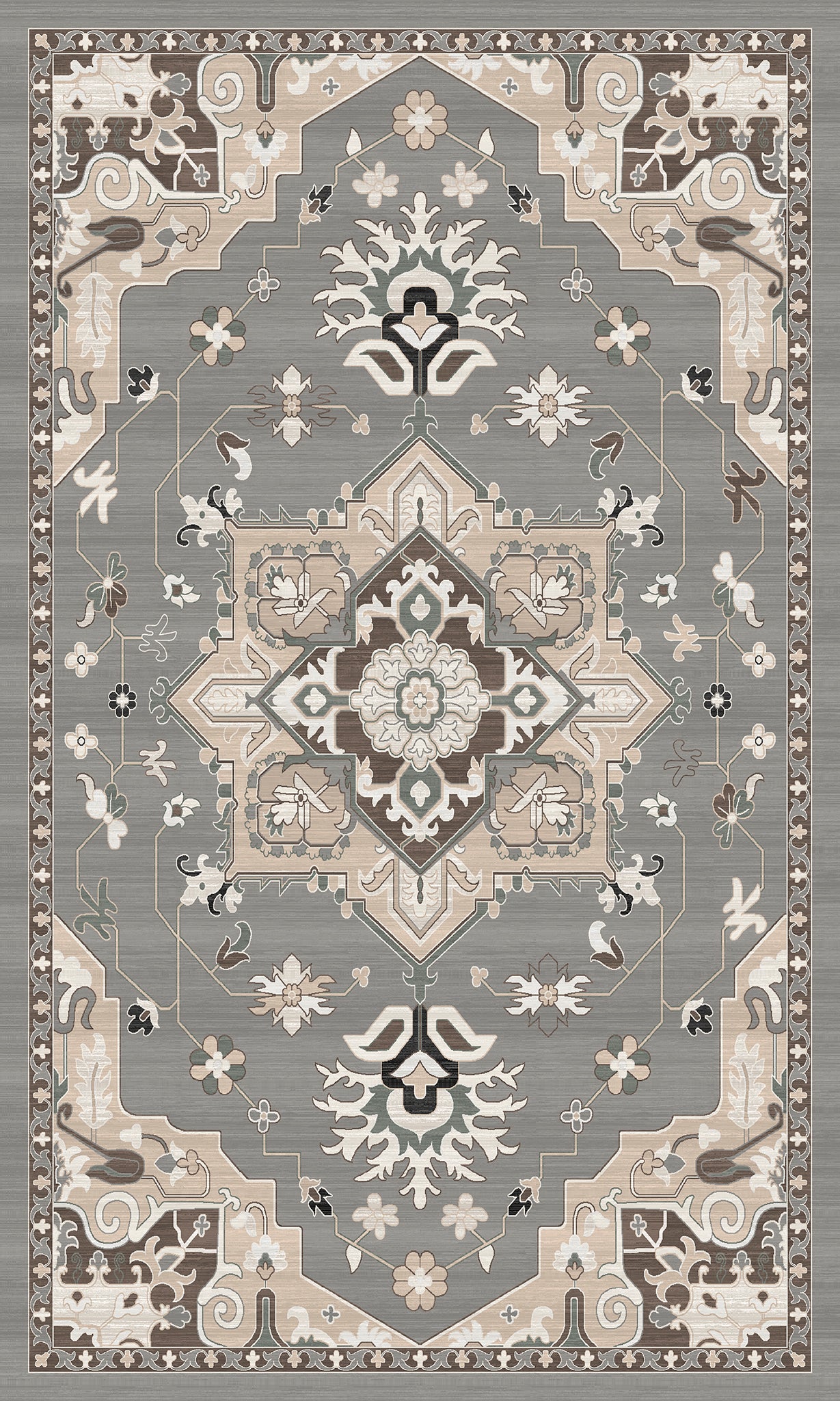Lena Ornamental Floral Design Rug