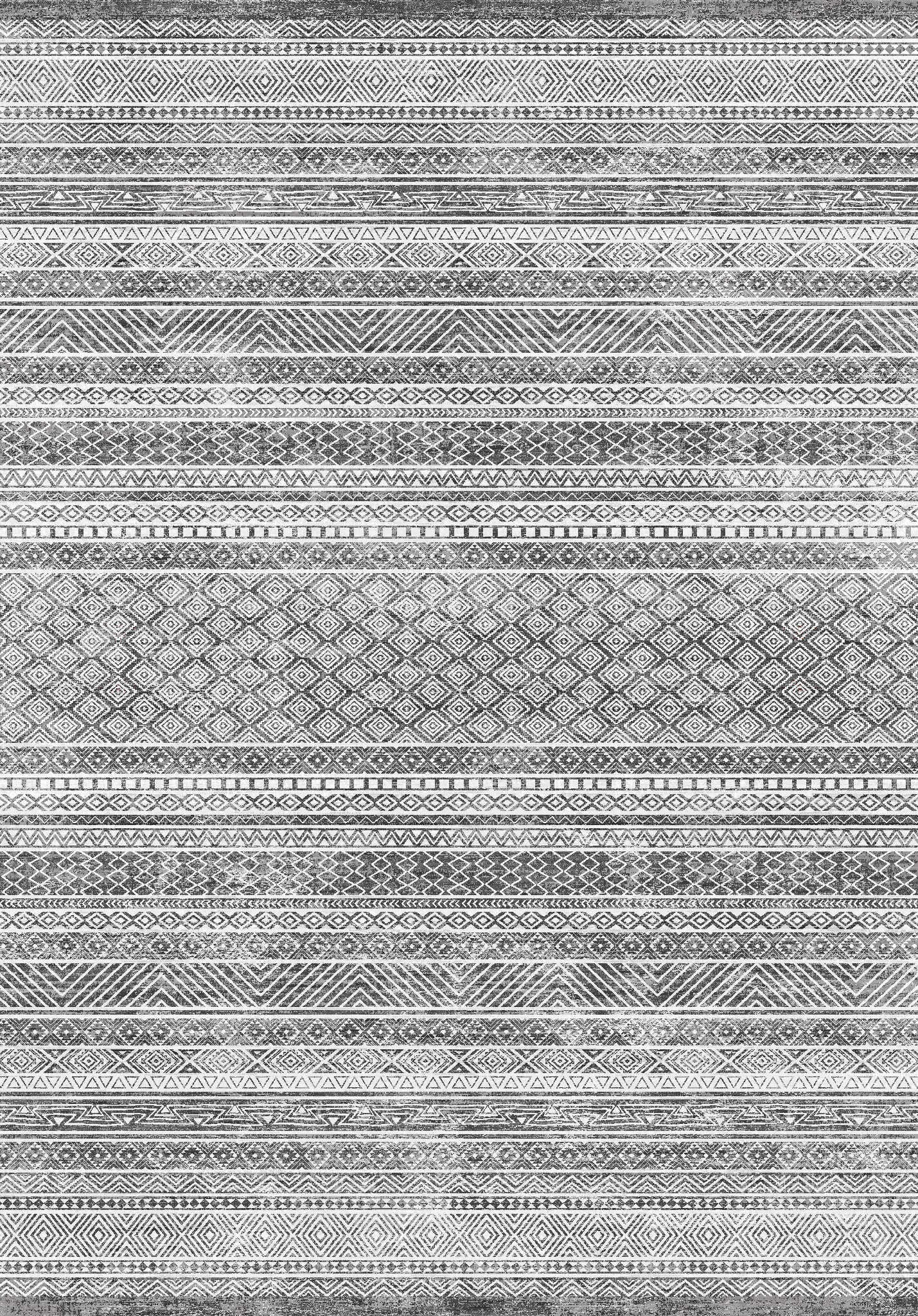 Indigo Modern Tribal Rug