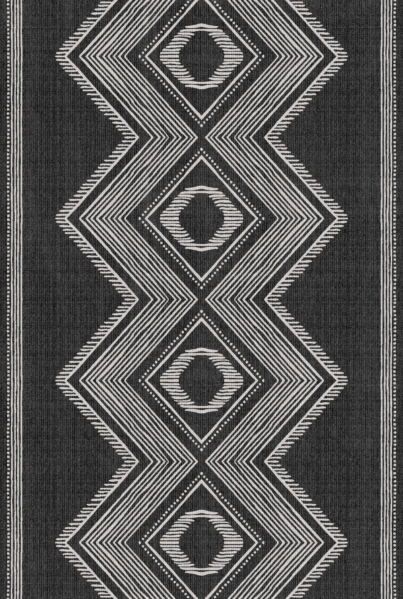 Ollie Geometric Diamond Rug