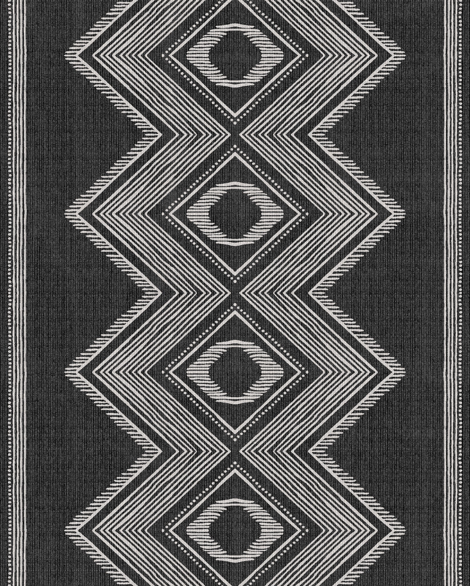 Ollie Geometric Diamond Rug