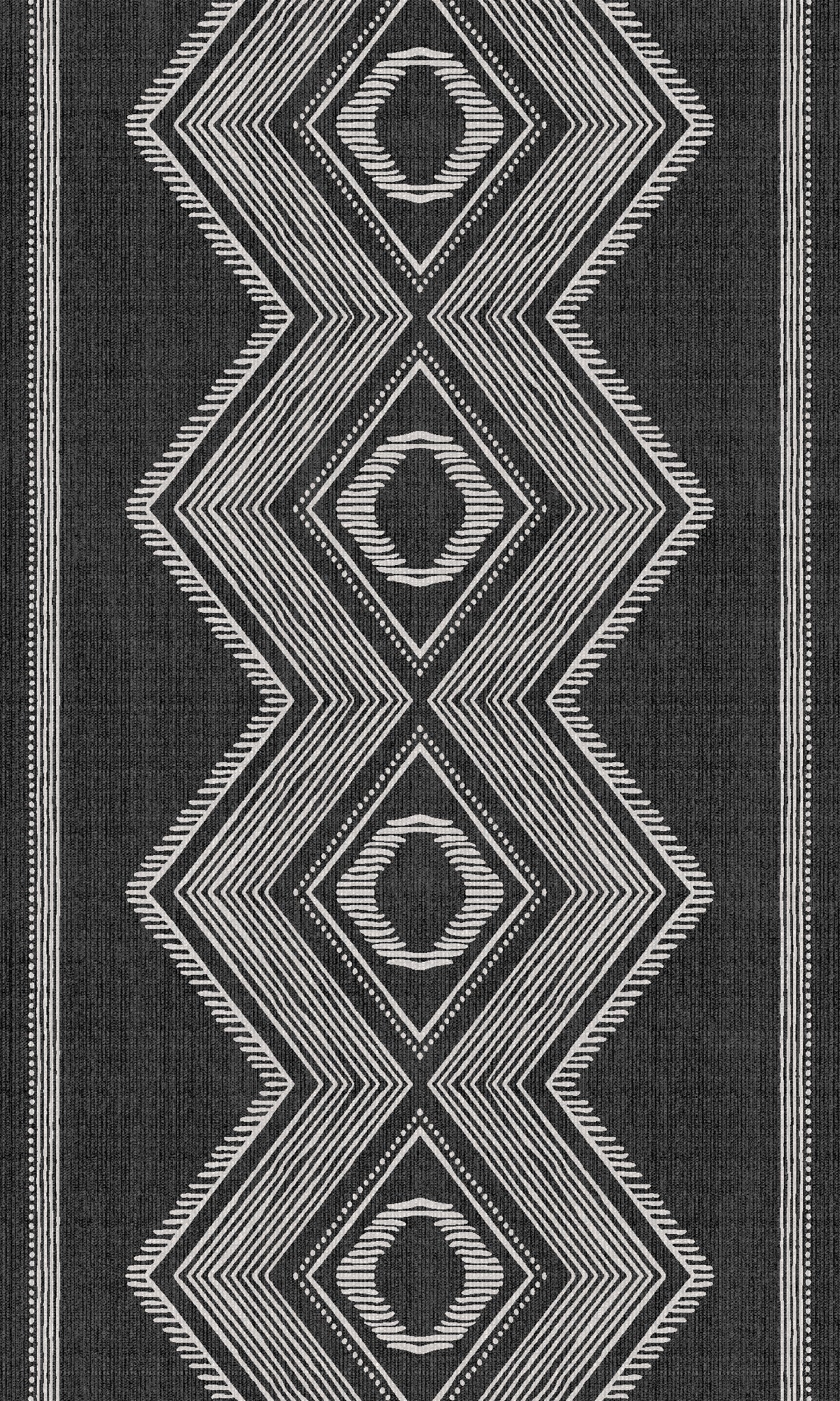 Ollie Geometric Diamond Rug