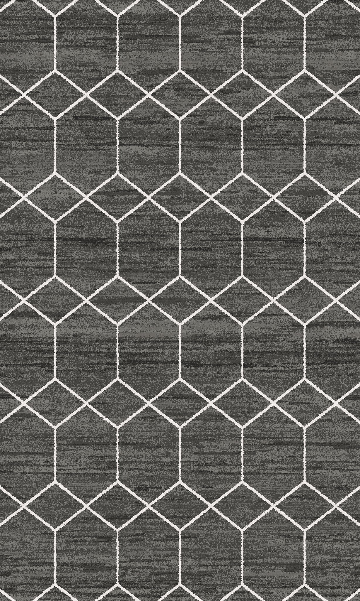 Easton Hexagonal Pattern Rug