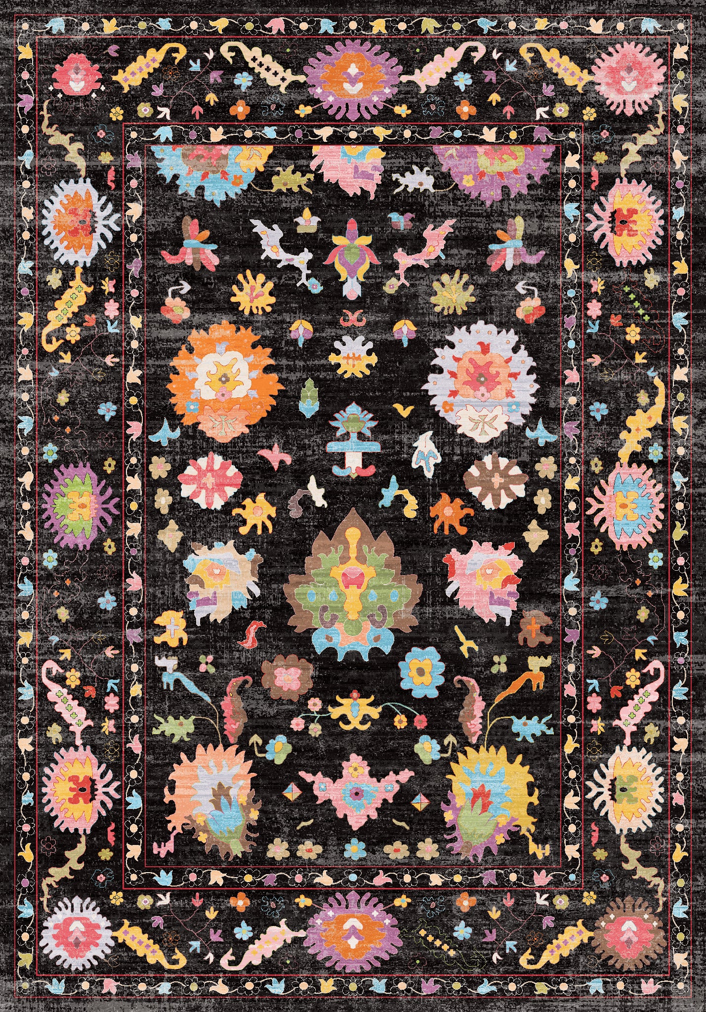 Vivienne Флорален орнаментален килим