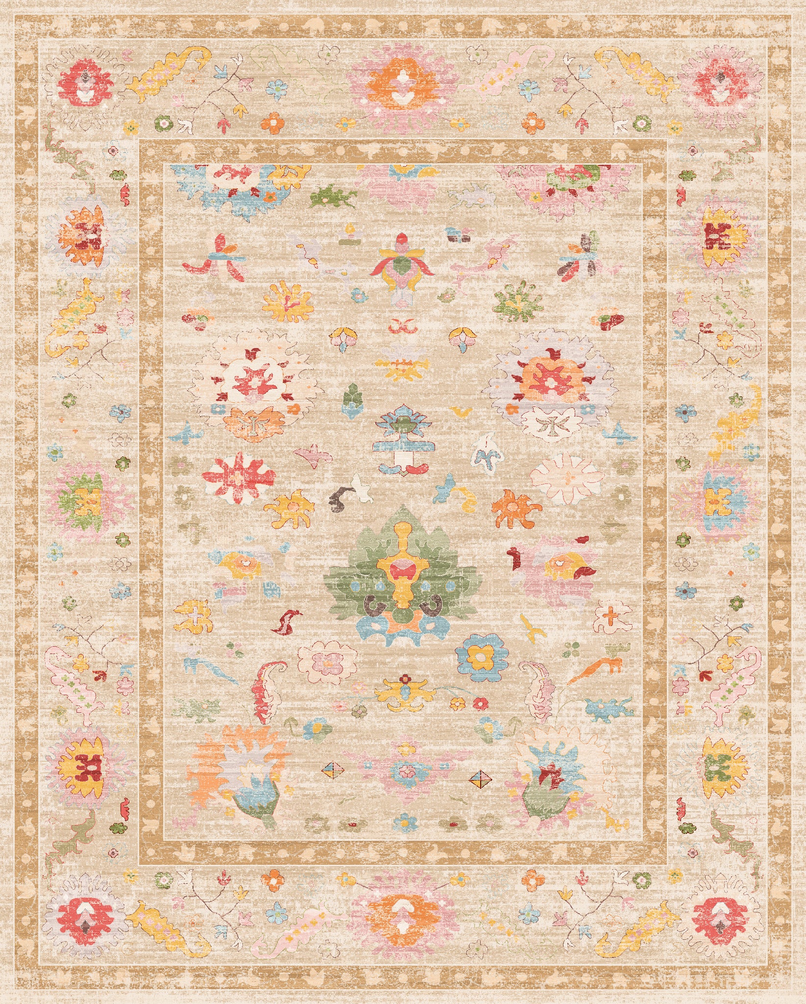 Vivienne Флорален орнаментален килим