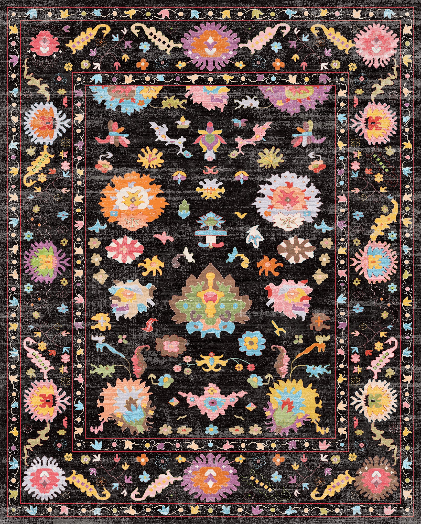 Vivienne Флорален орнаментален килим