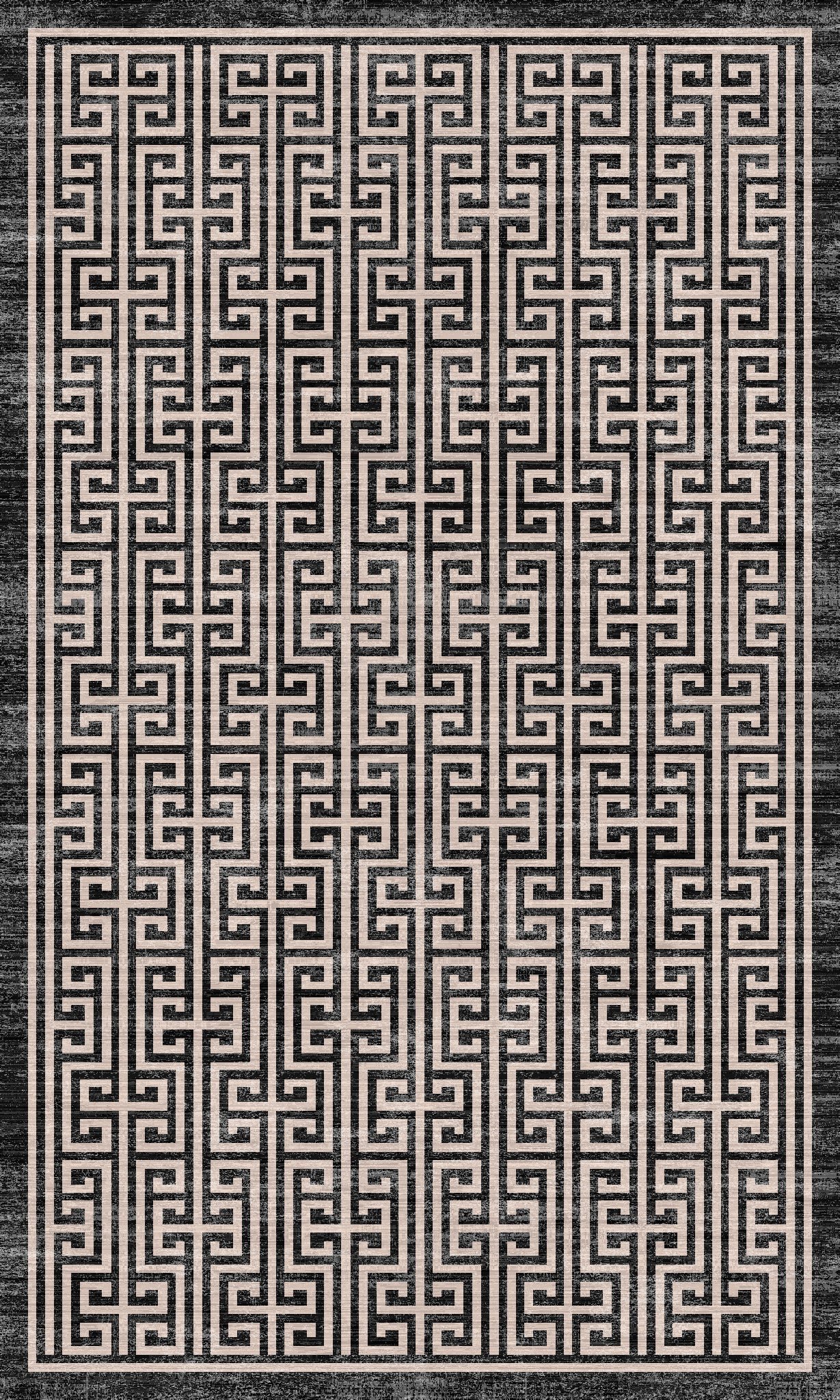 Enzo Modern Greek Key Rug