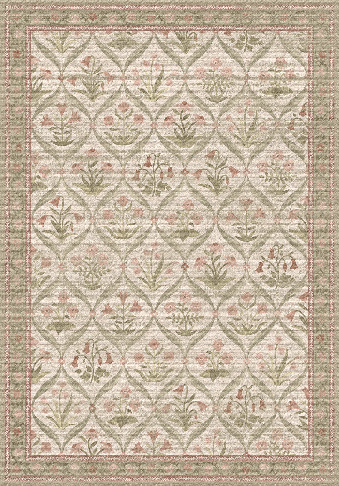 Claire Vintage-Blumenteppich
