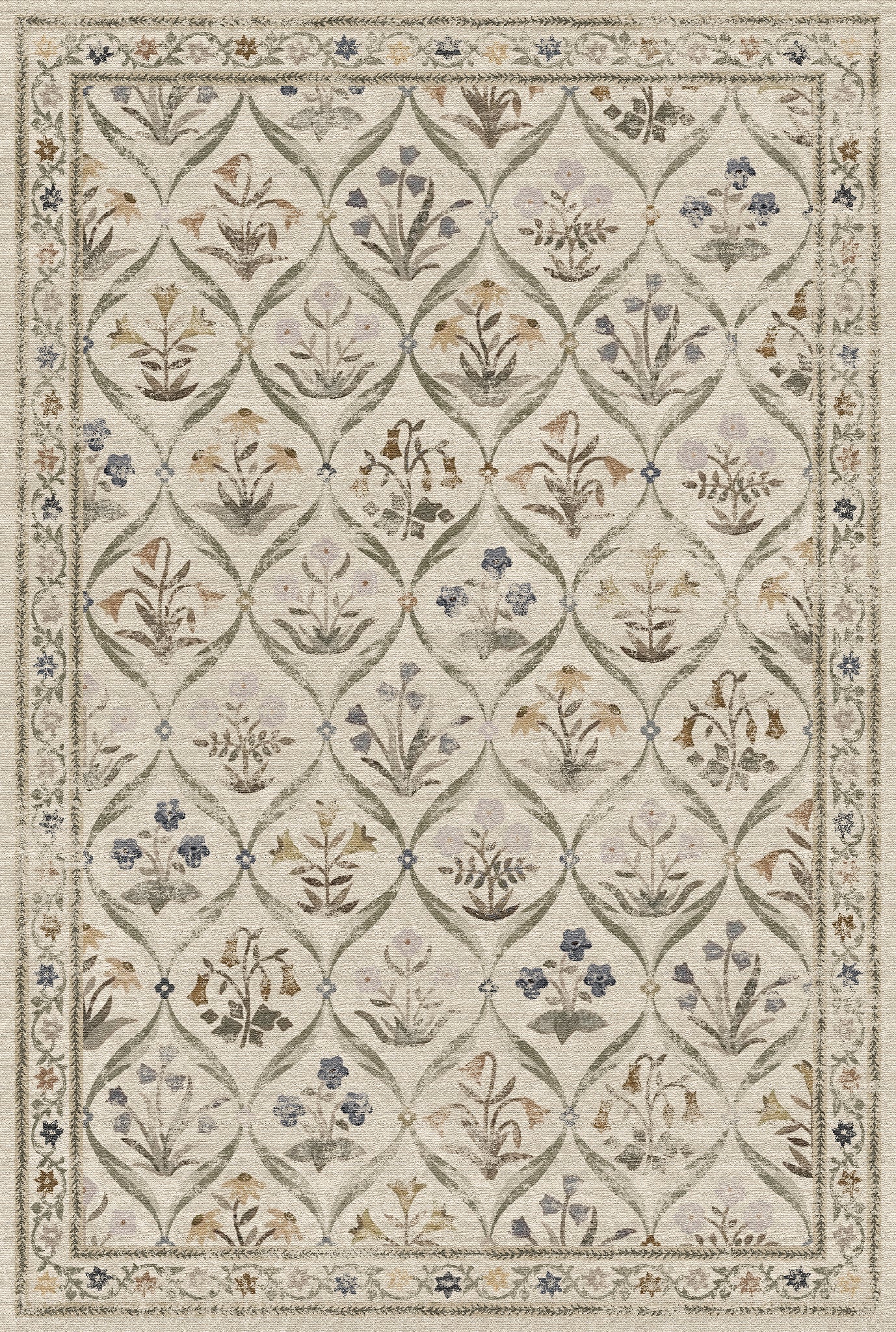 Claire Vintage Floral Rug