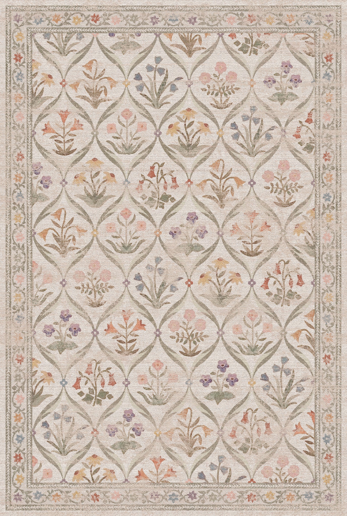 Claire Vintage Floral Rug