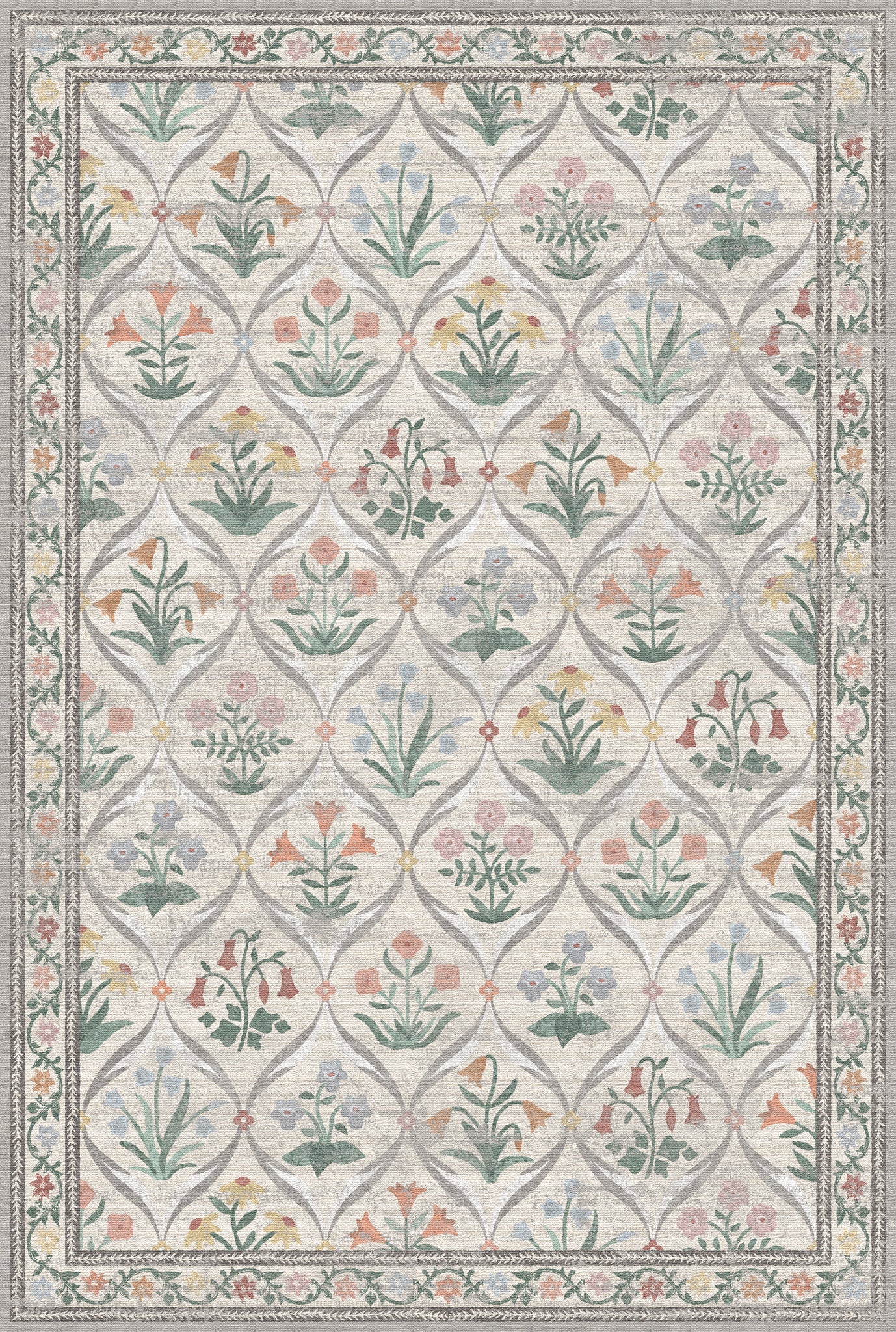 Claire Vintage-Blumenteppich