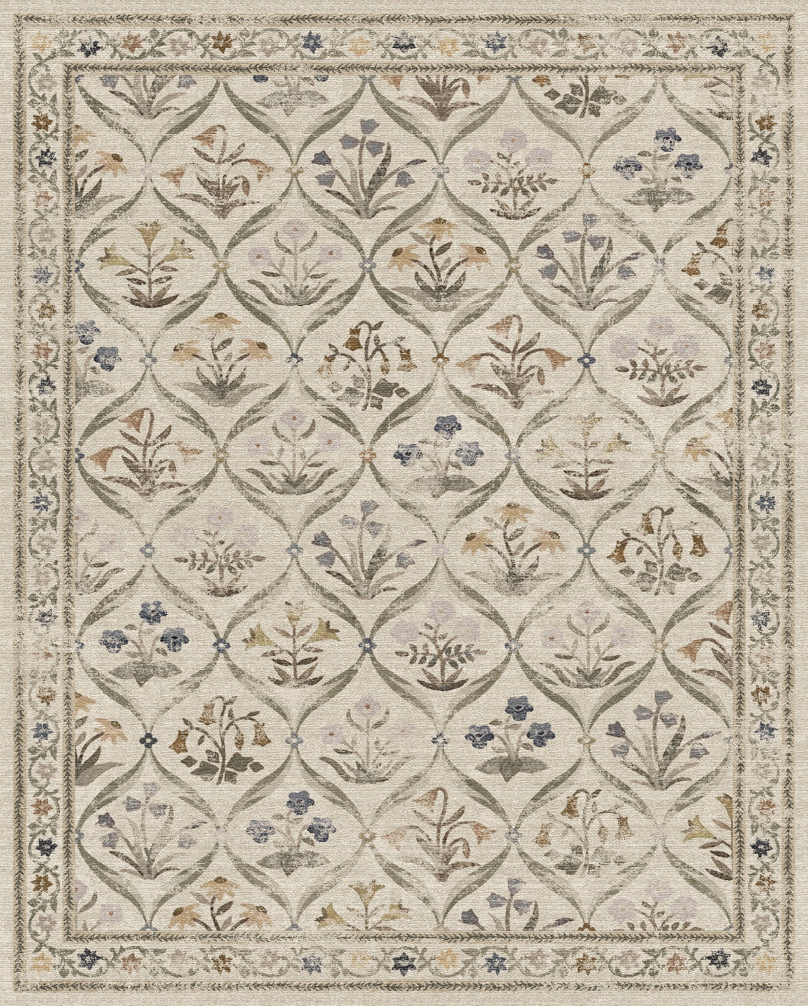 Claire Vintage Floral Rug