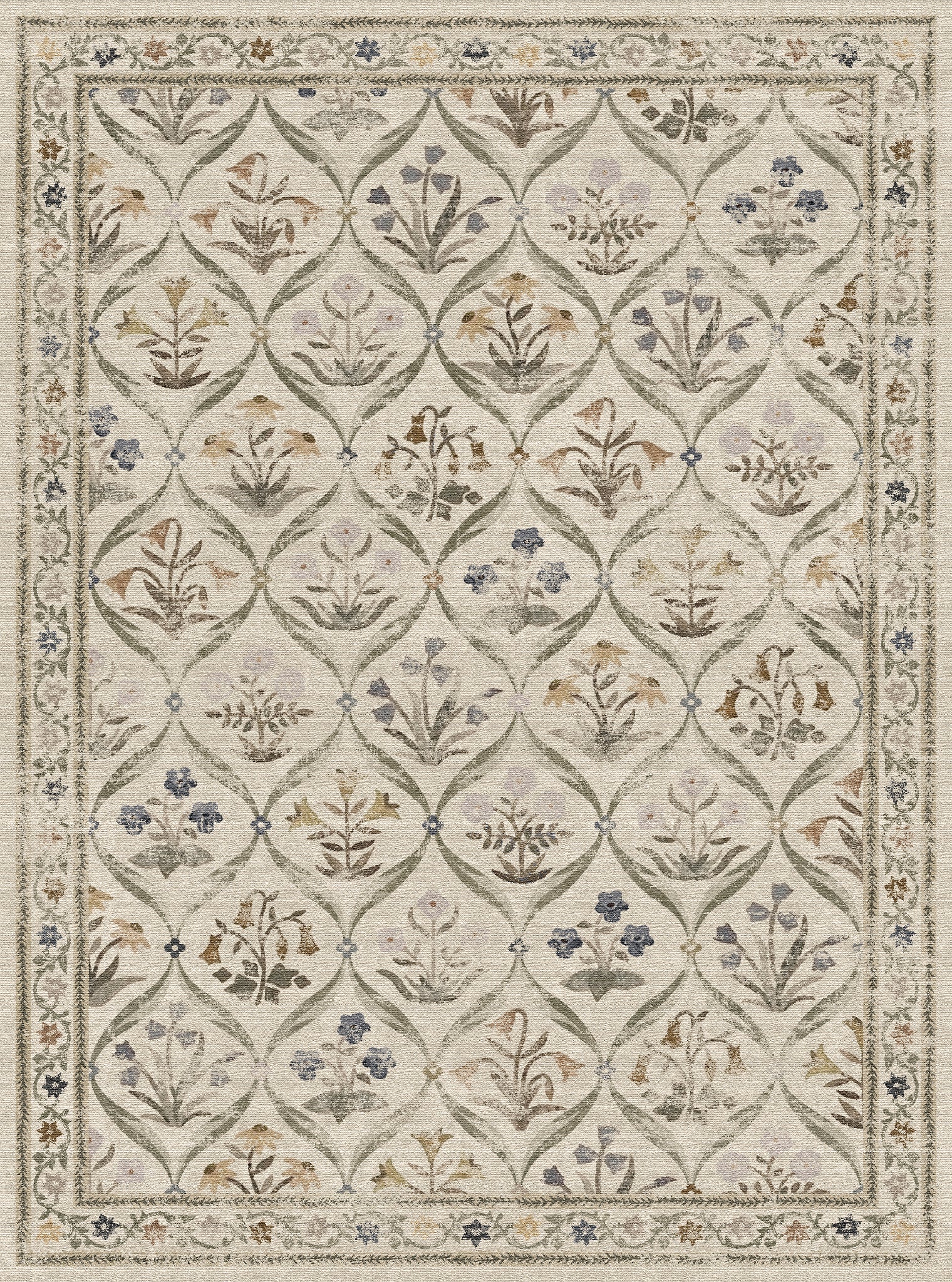 Claire Vintage Floral Rug