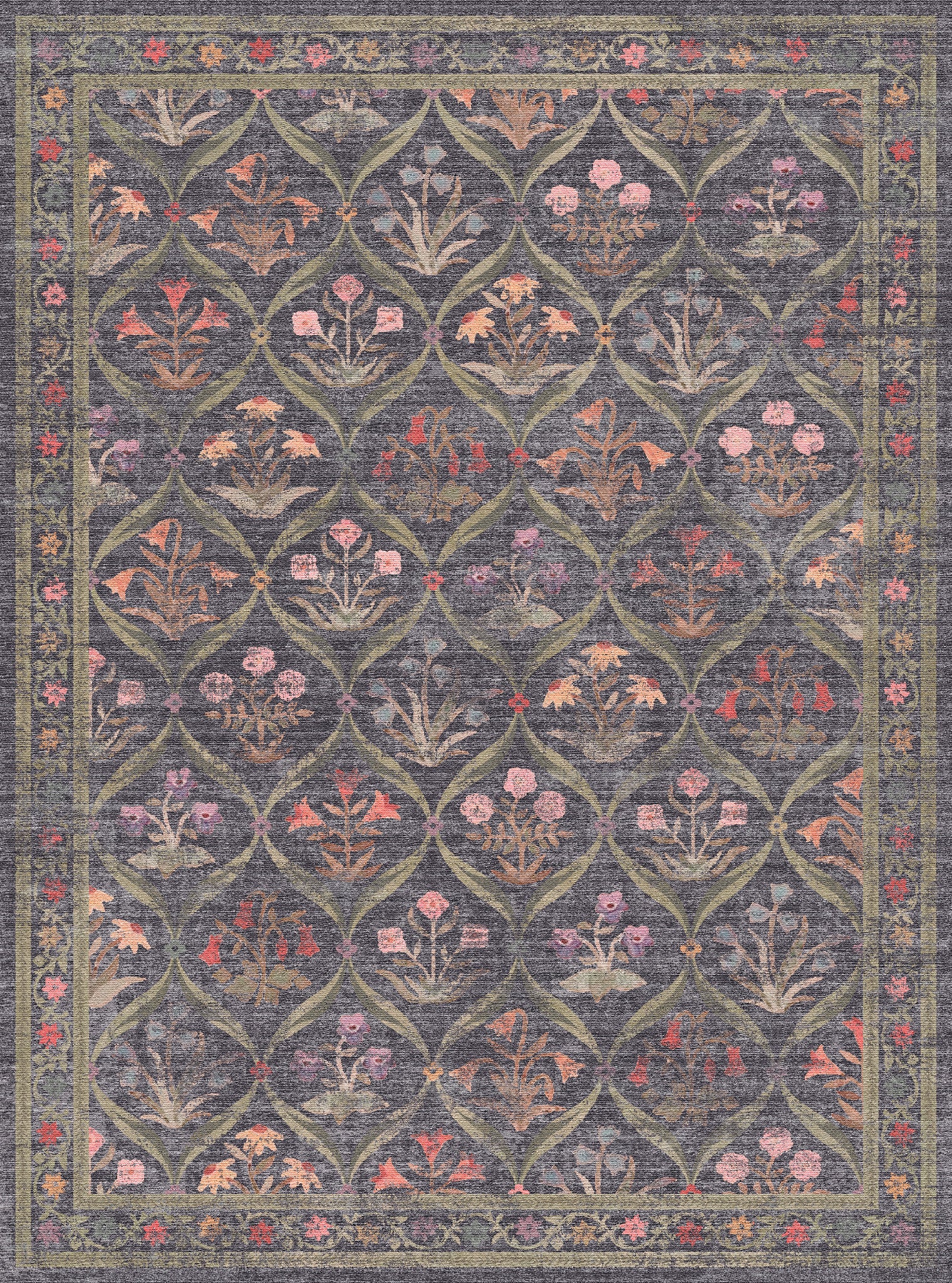 Claire Vintage Floral Rug