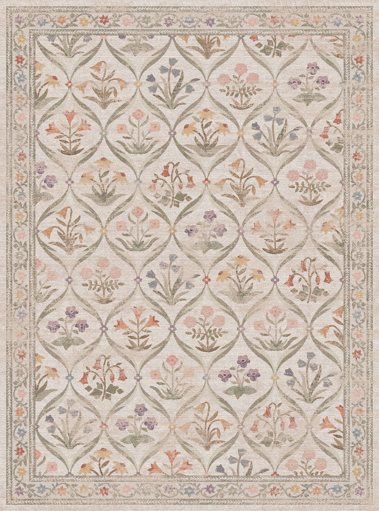 Claire Vintage Floral Rug