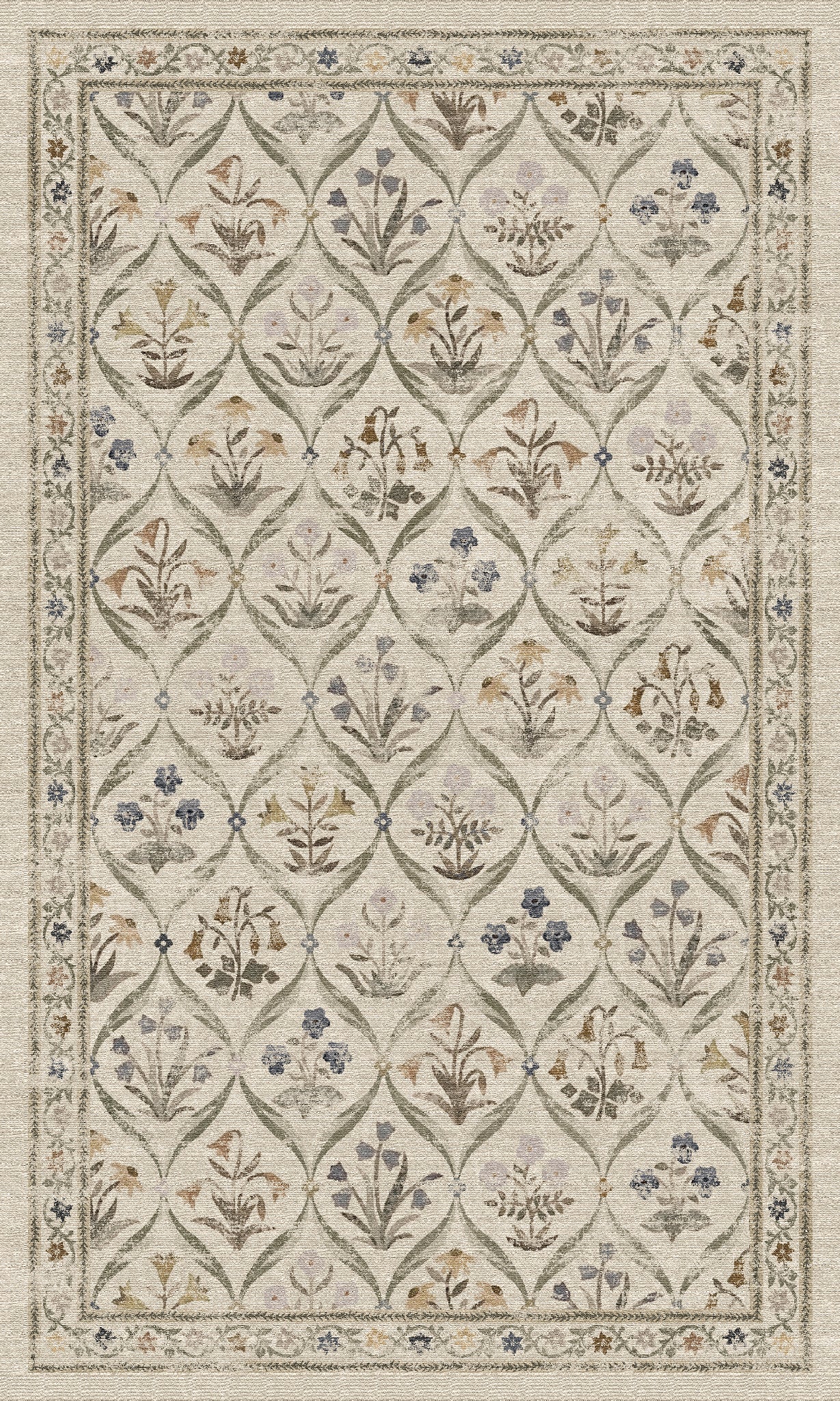 Claire Vintage Floral Rug