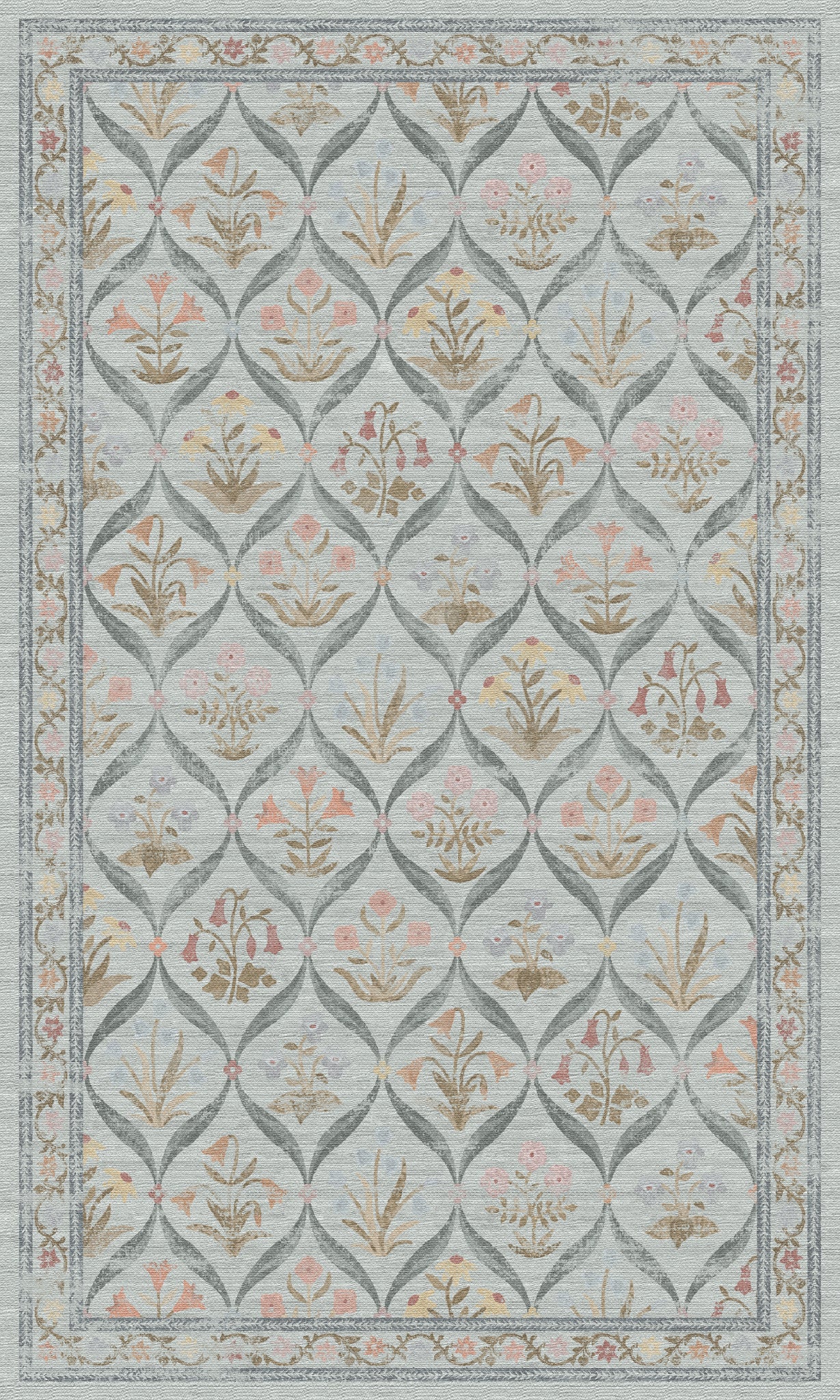Claire Vintage-Blumenteppich