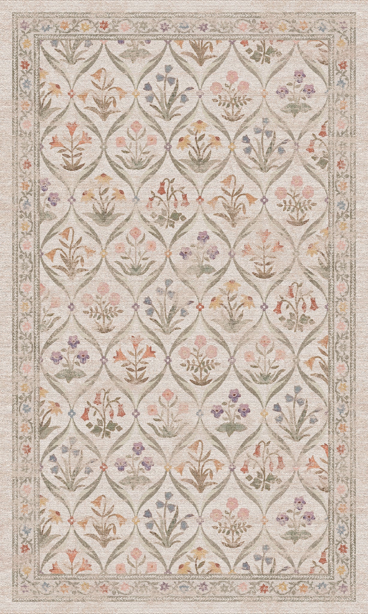 Claire Vintage Floral Rug