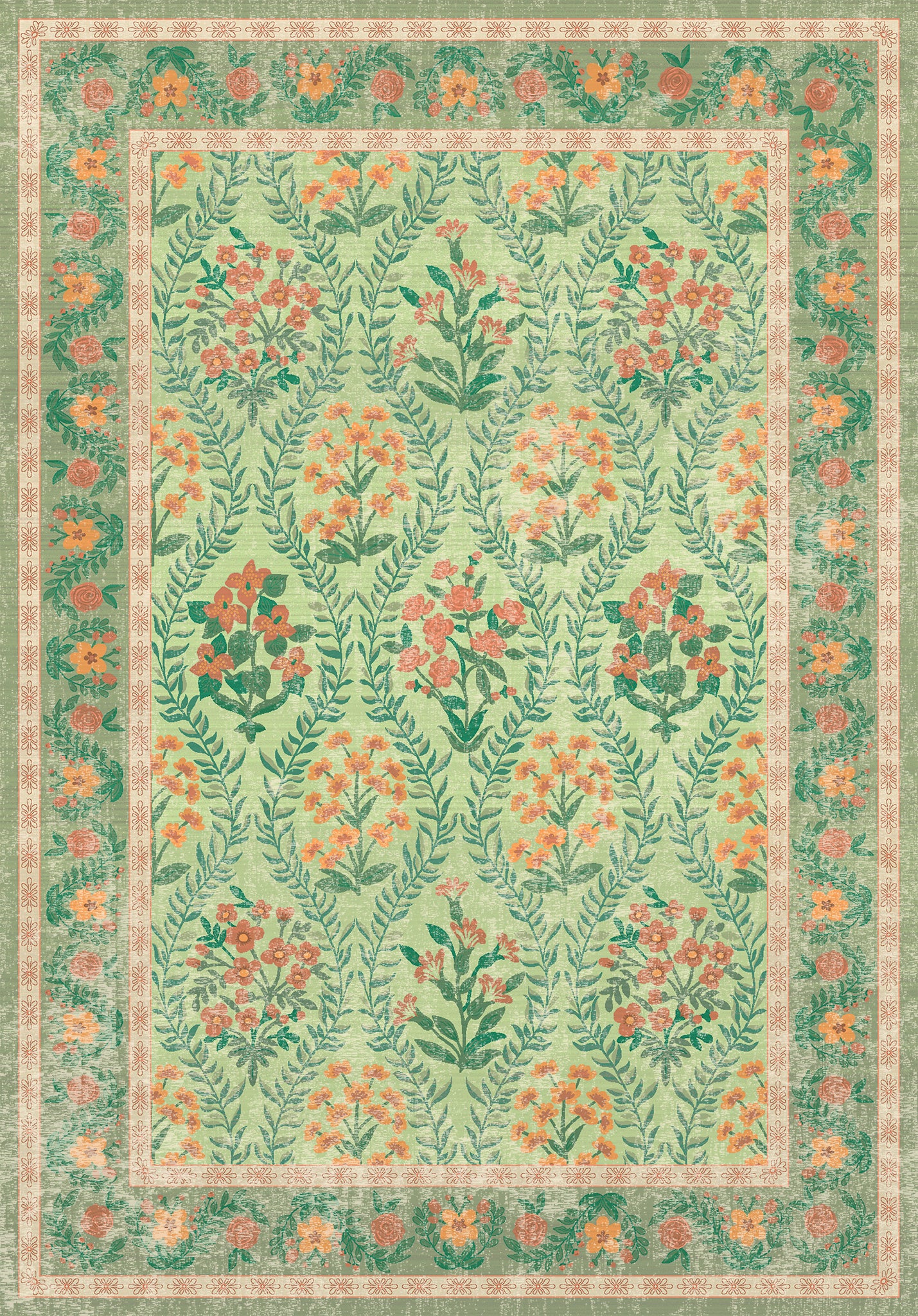 Nolia Vintage Virágmintás Szőnyeg