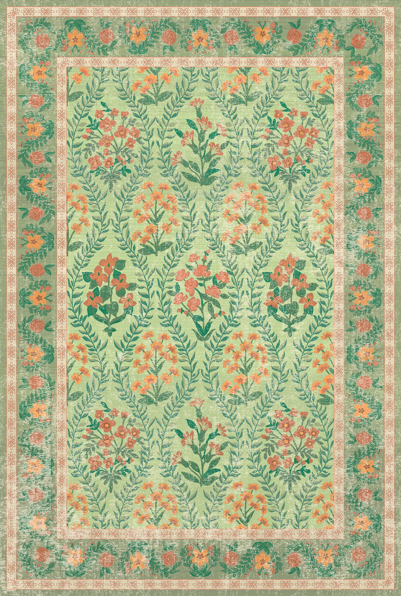 Nolia Vintage Virágmintás Szőnyeg