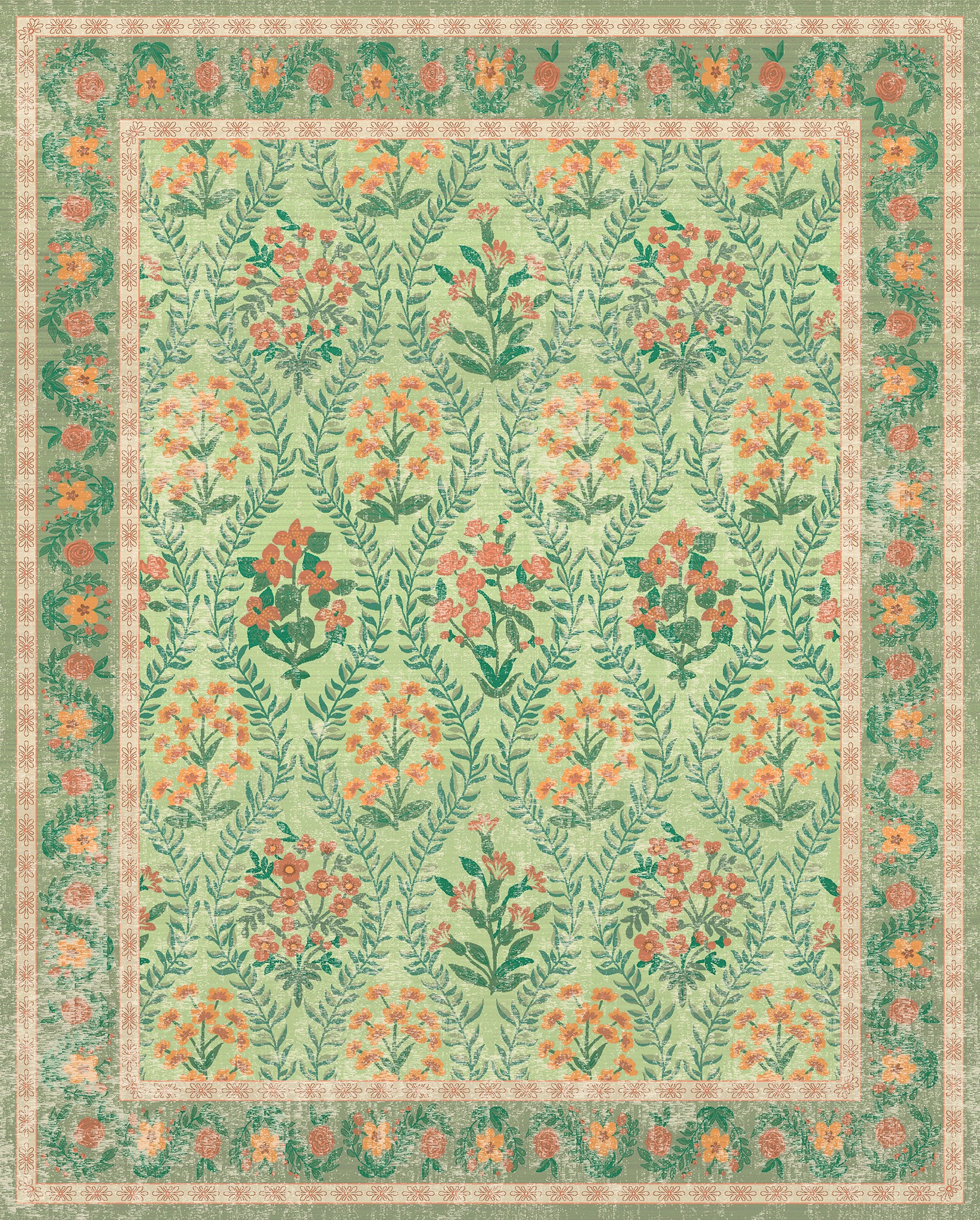 Nolia Vintage Virágmintás Szőnyeg