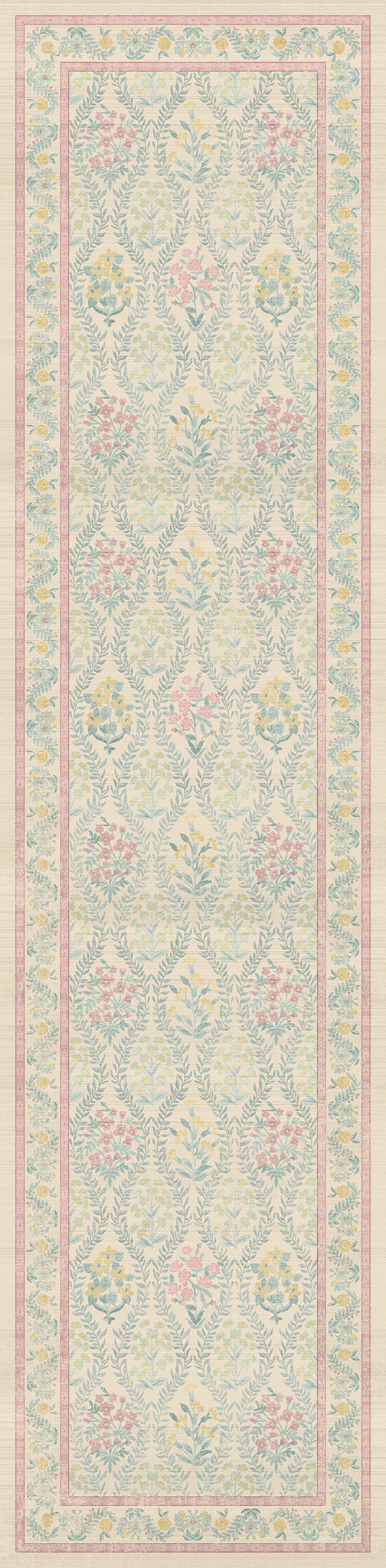 Nolia Vintage Matta Med Blommönster