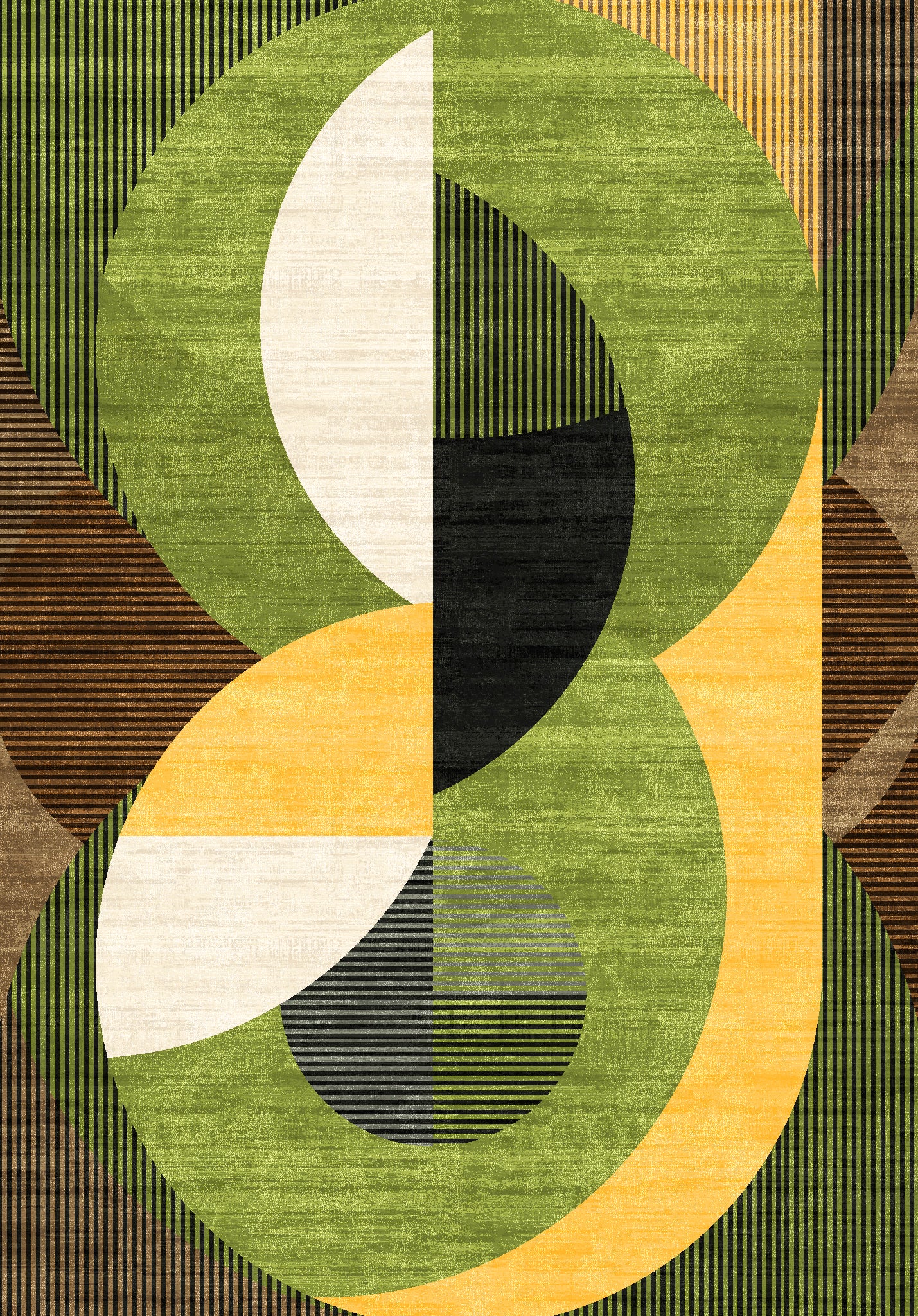 Iver Abstract Geometrisch Vloerkleed