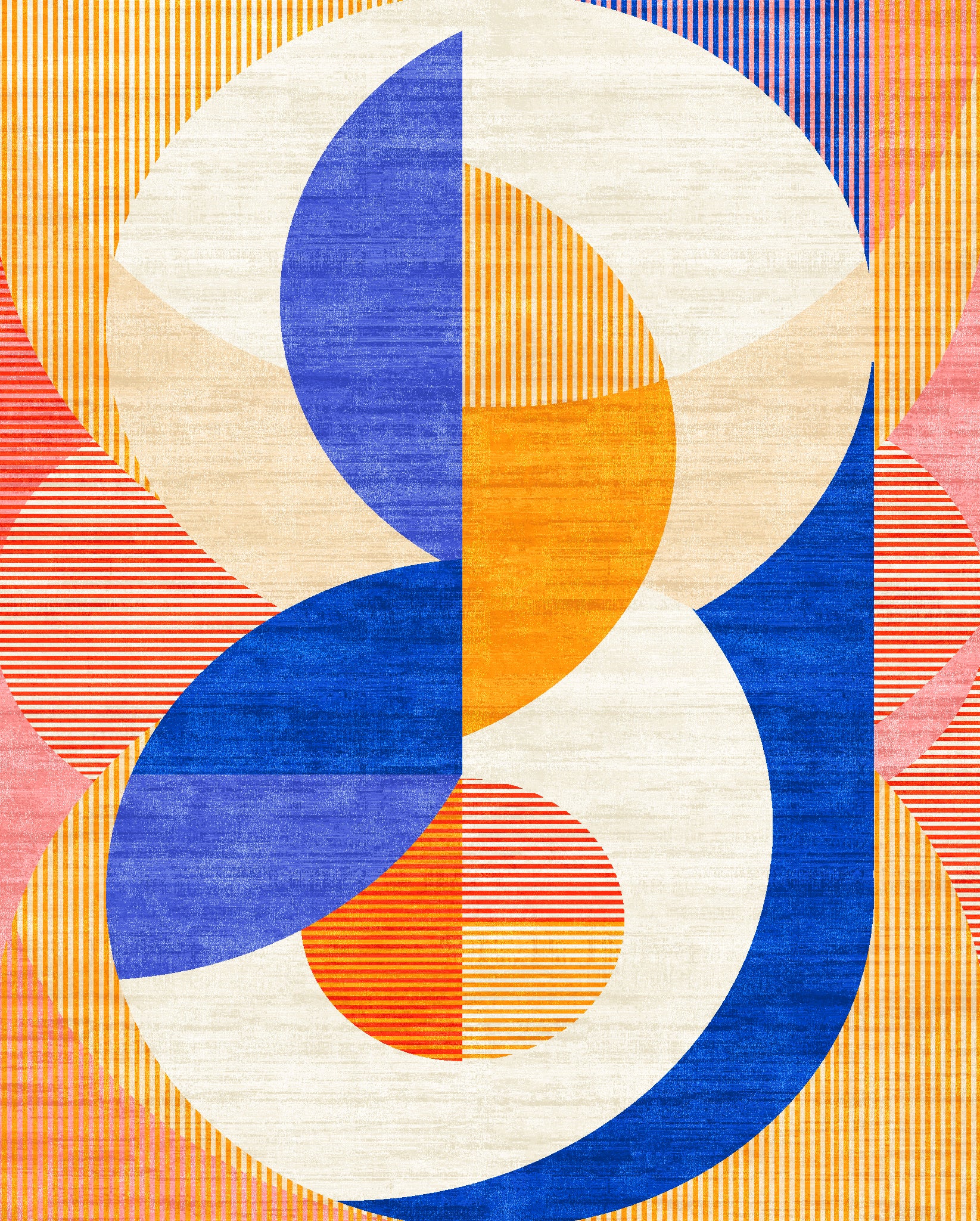 Iver Abstract Geometrisch Vloerkleed