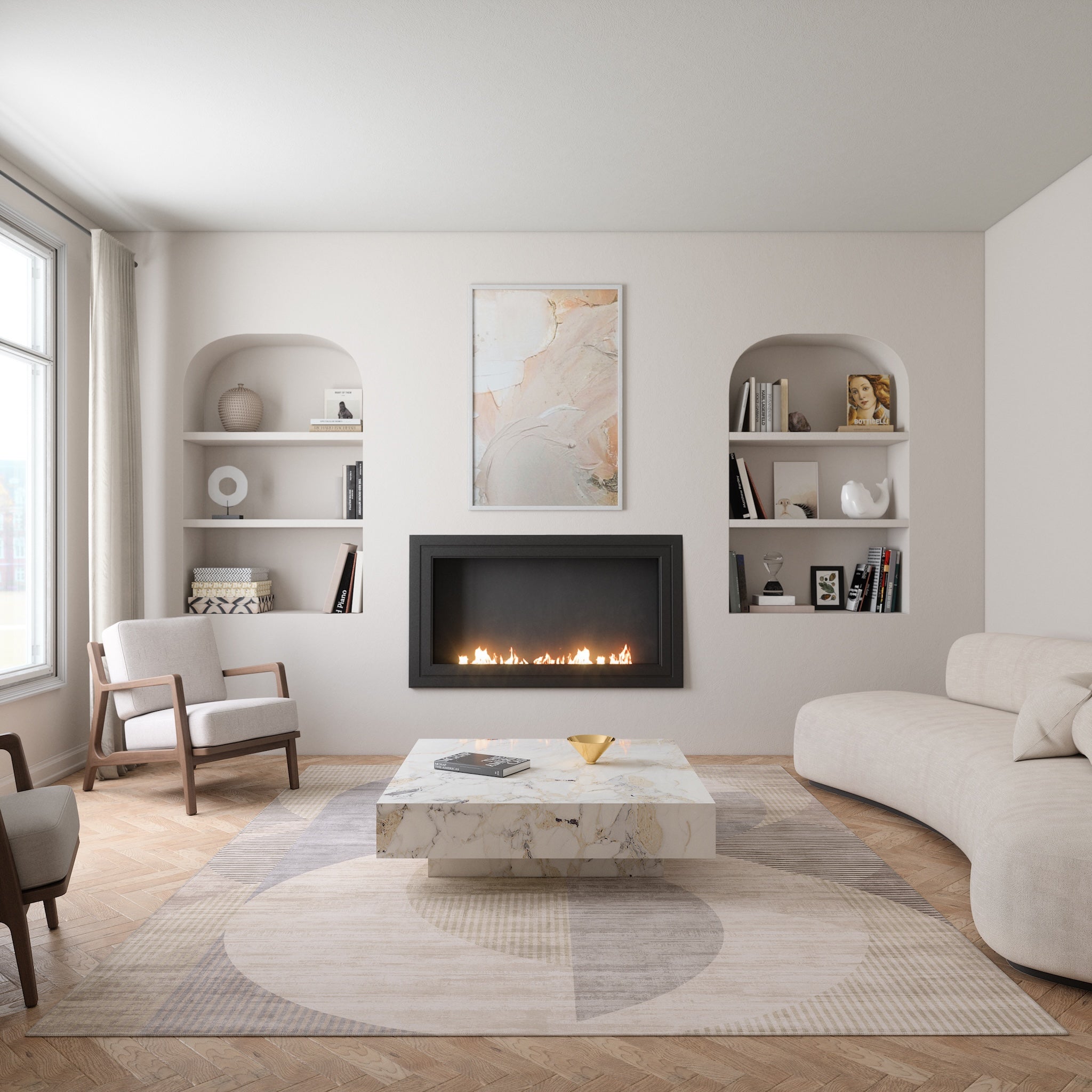 Iver Abstract Geometric Rug