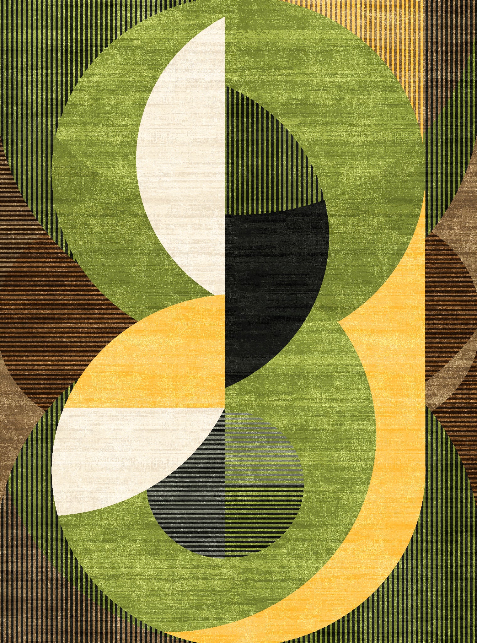 Iver Abstract Geometrisch Vloerkleed