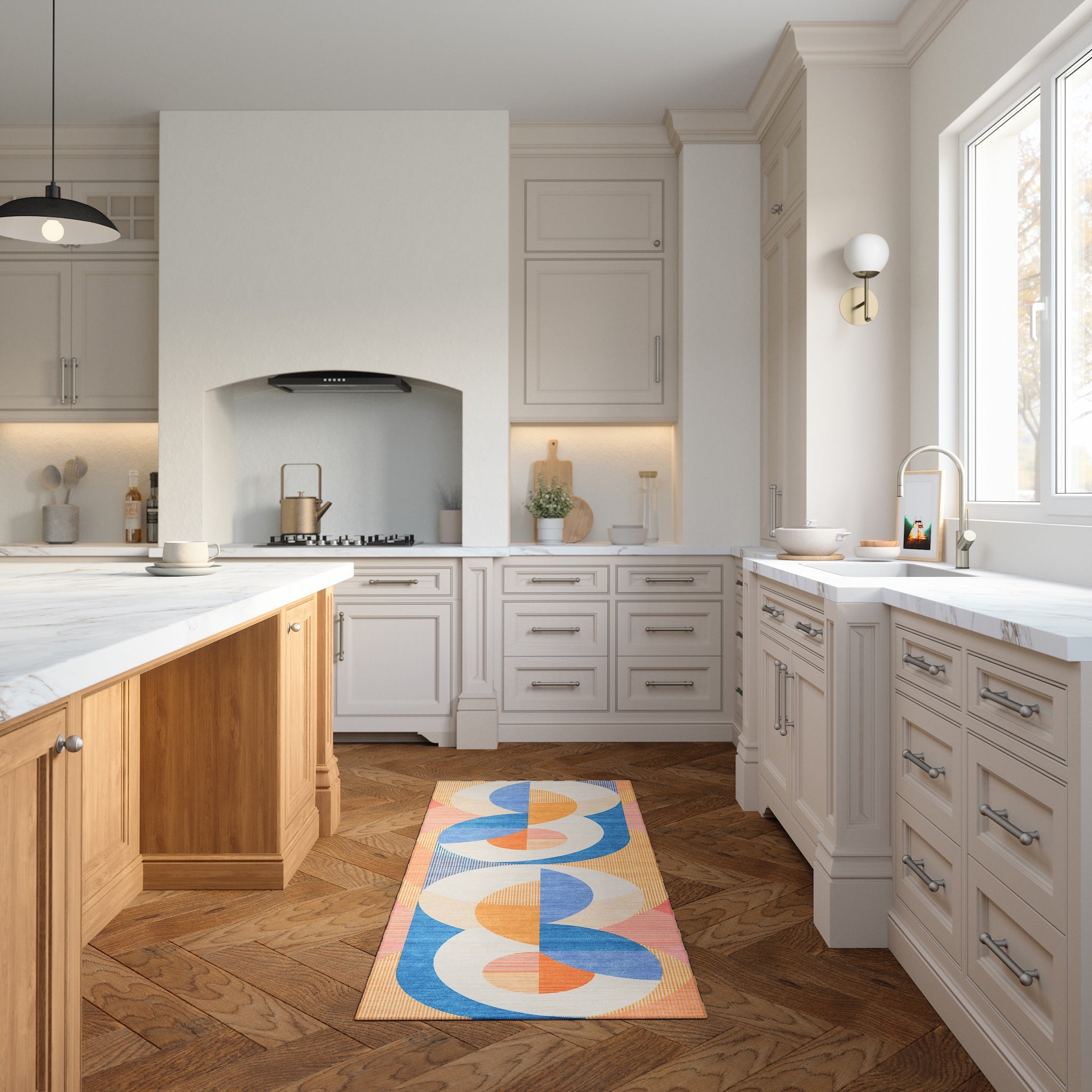Iver Abstract Geometric Rug