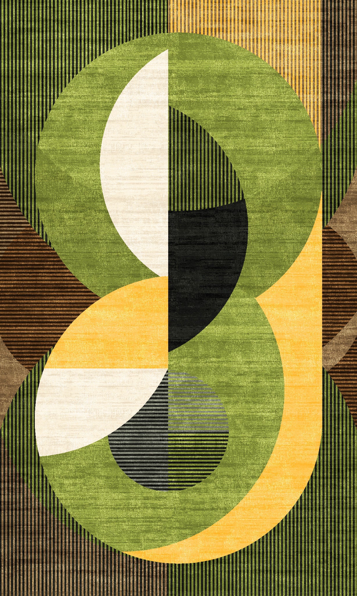 Iver Abstract Geometric Rug