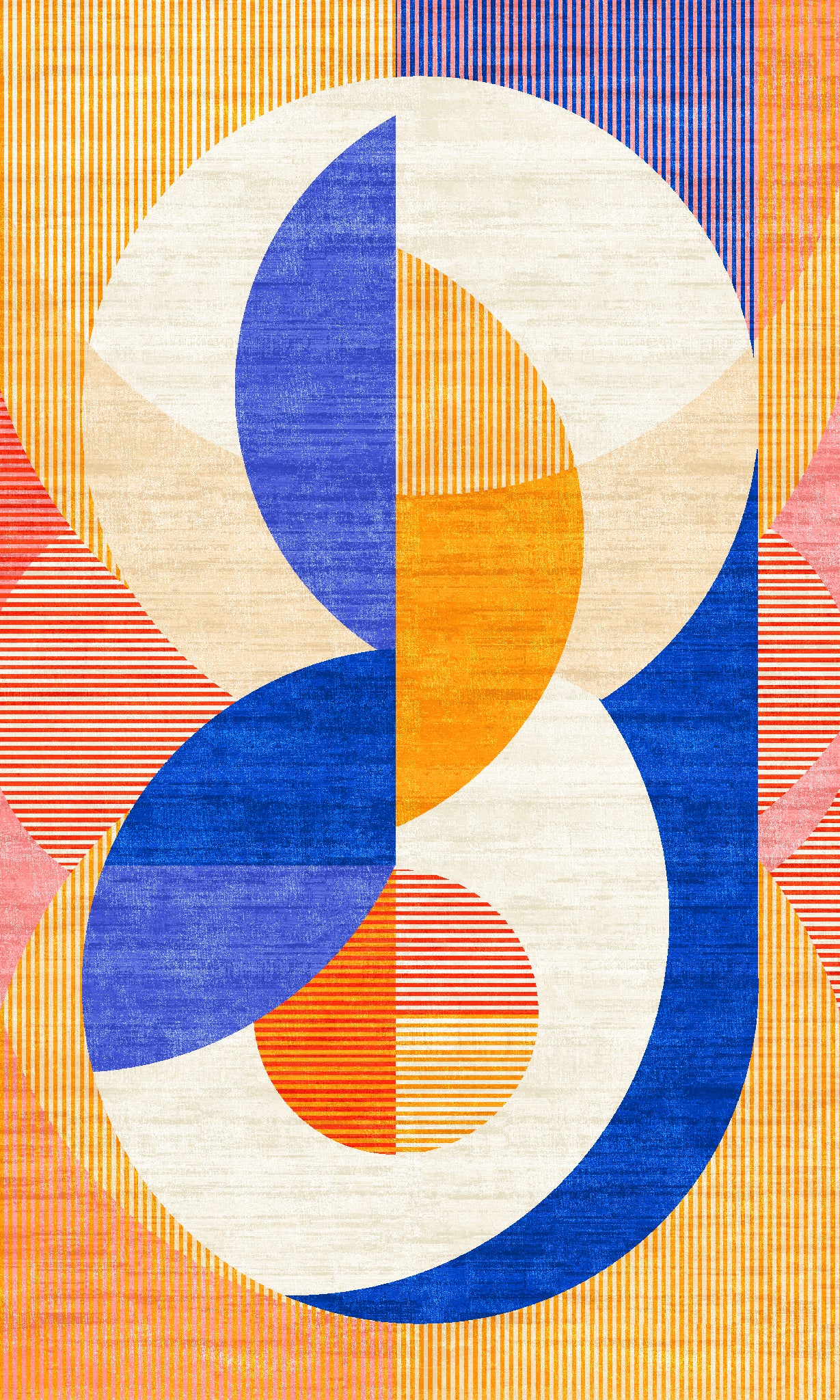 Iver Abstract Geometrisch Vloerkleed