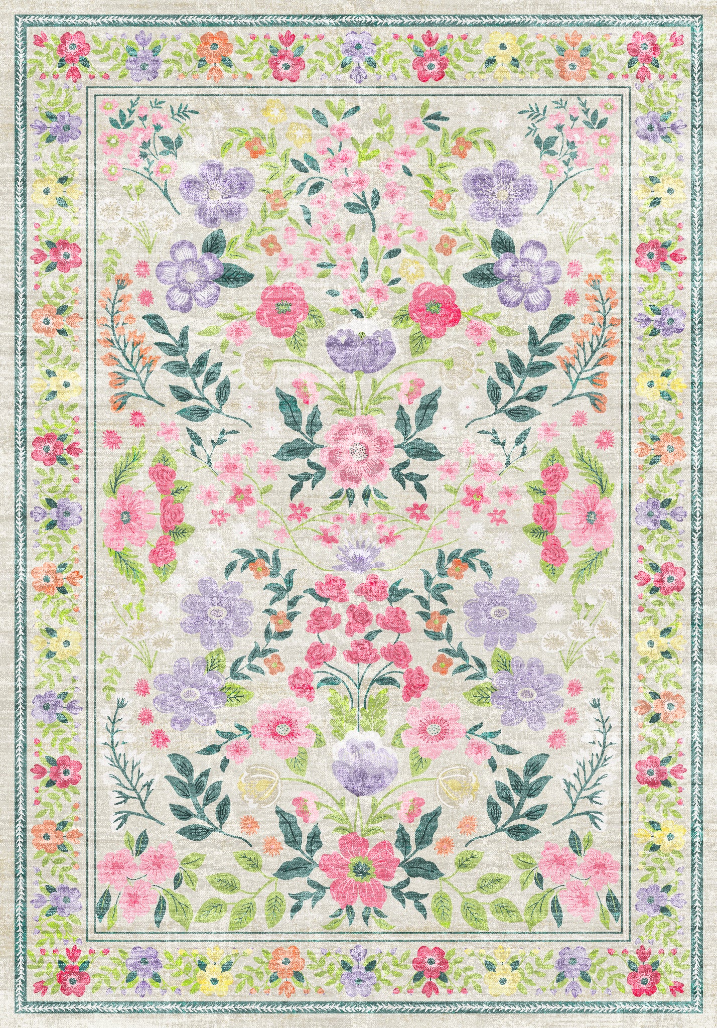 Cecilia Флорални реколта килим