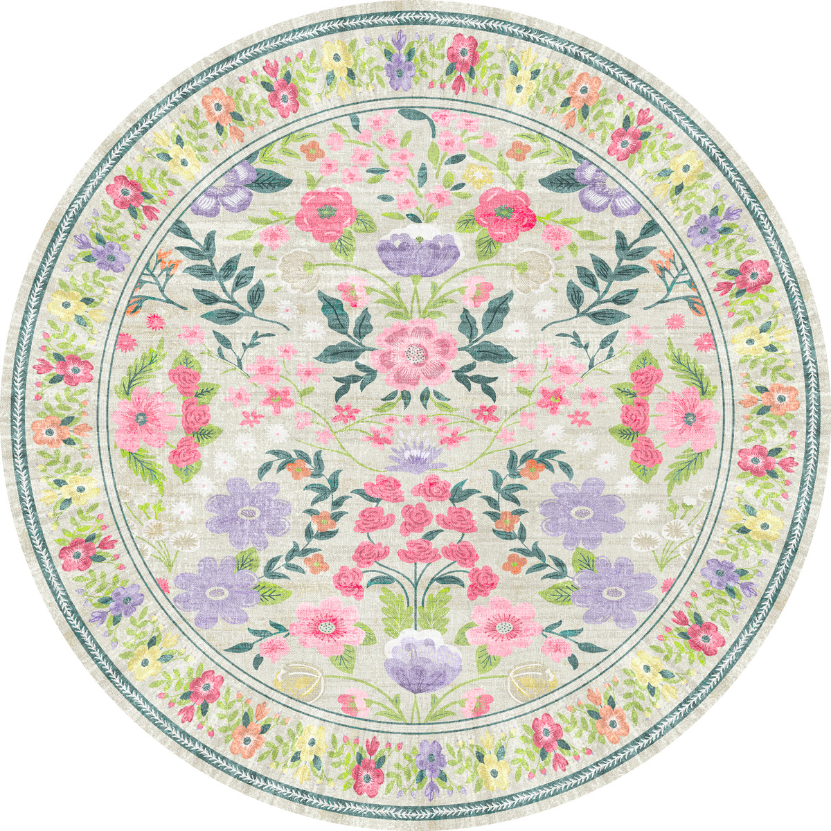 Cecilia Floraler Vintage-Teppich