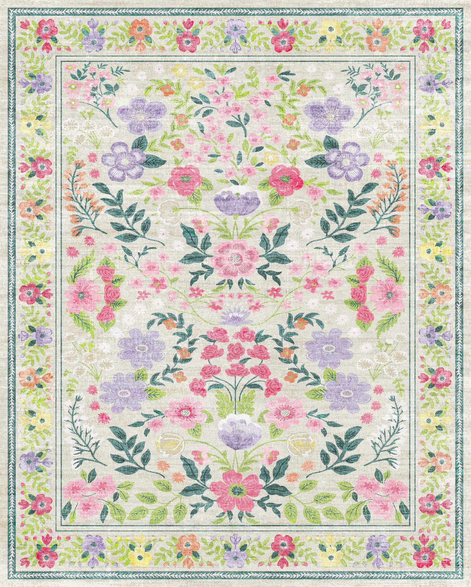 Cecilia Флорални реколта килим