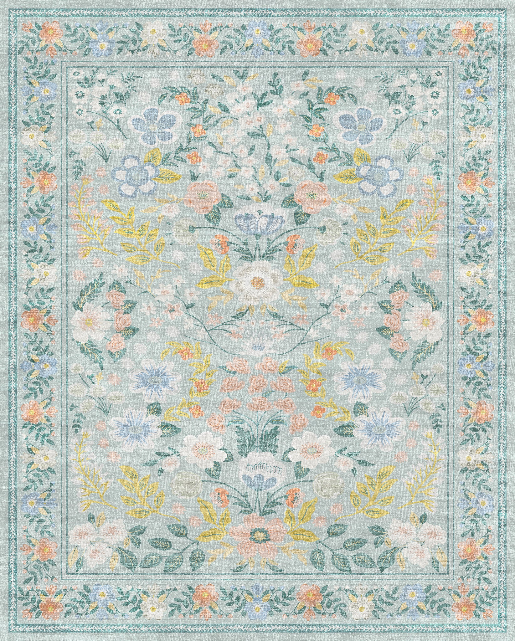 Cecilia Флорални реколта килим