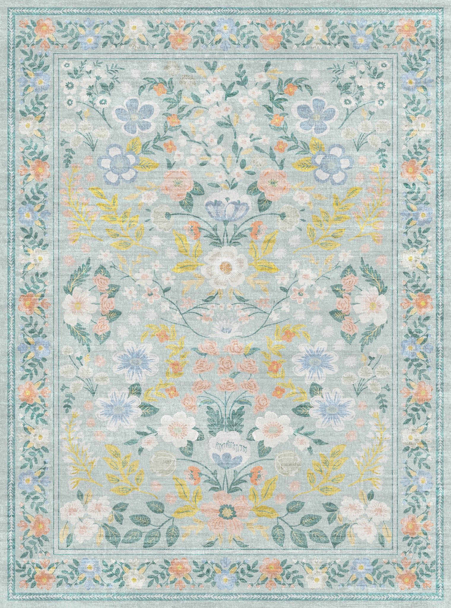 Cecilia Флорални реколта килим