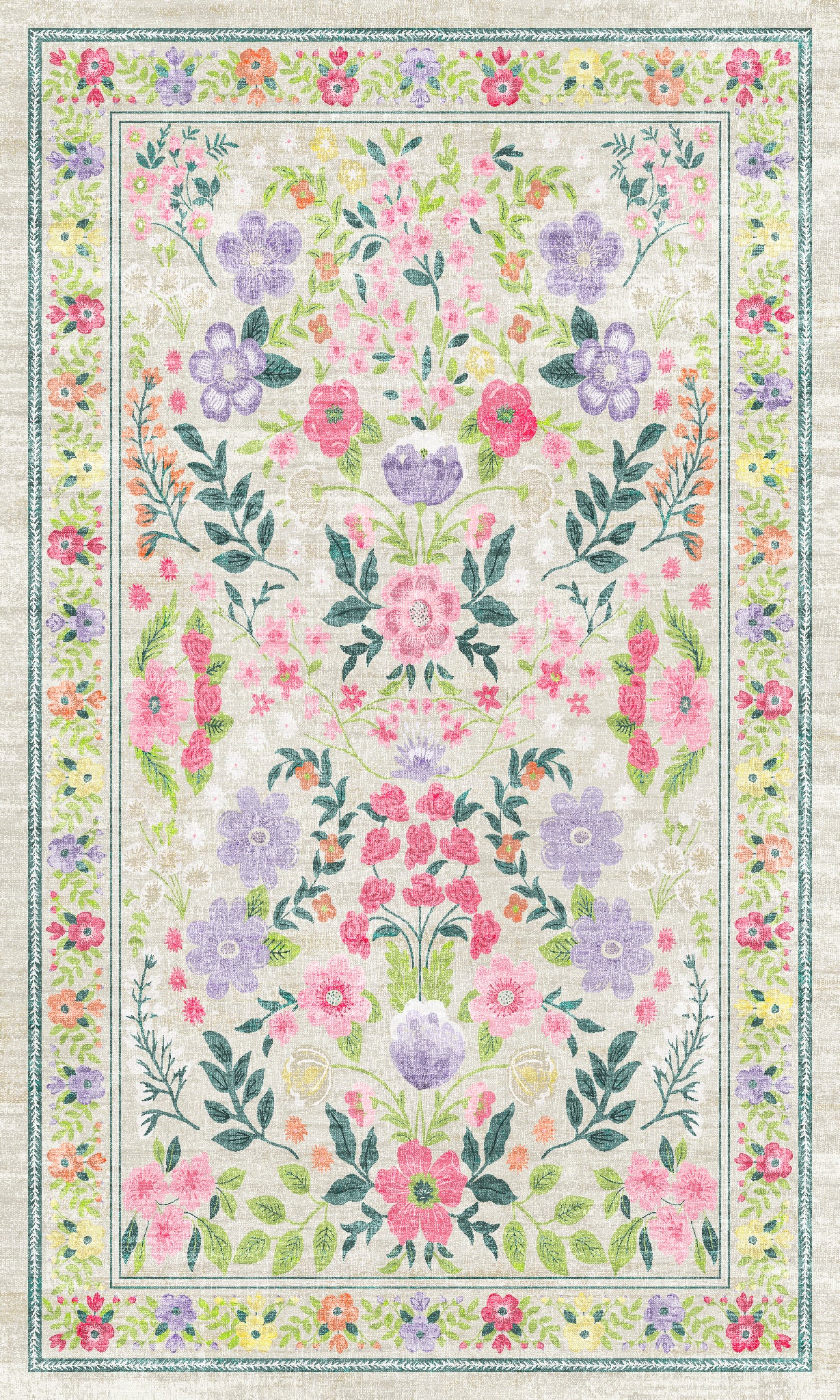 Cecilia Флорални реколта килим