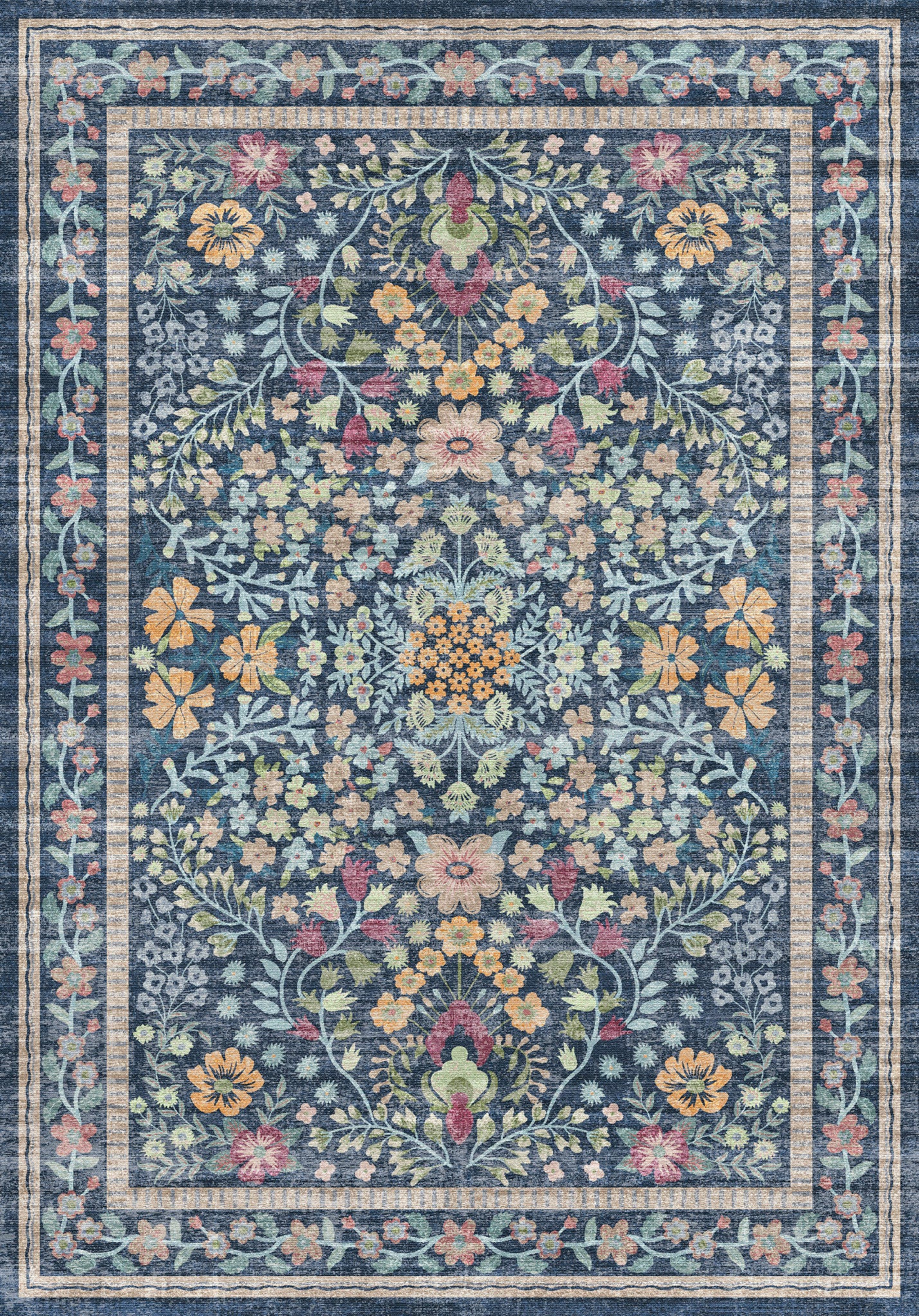 Chloe Tapis floral élégant