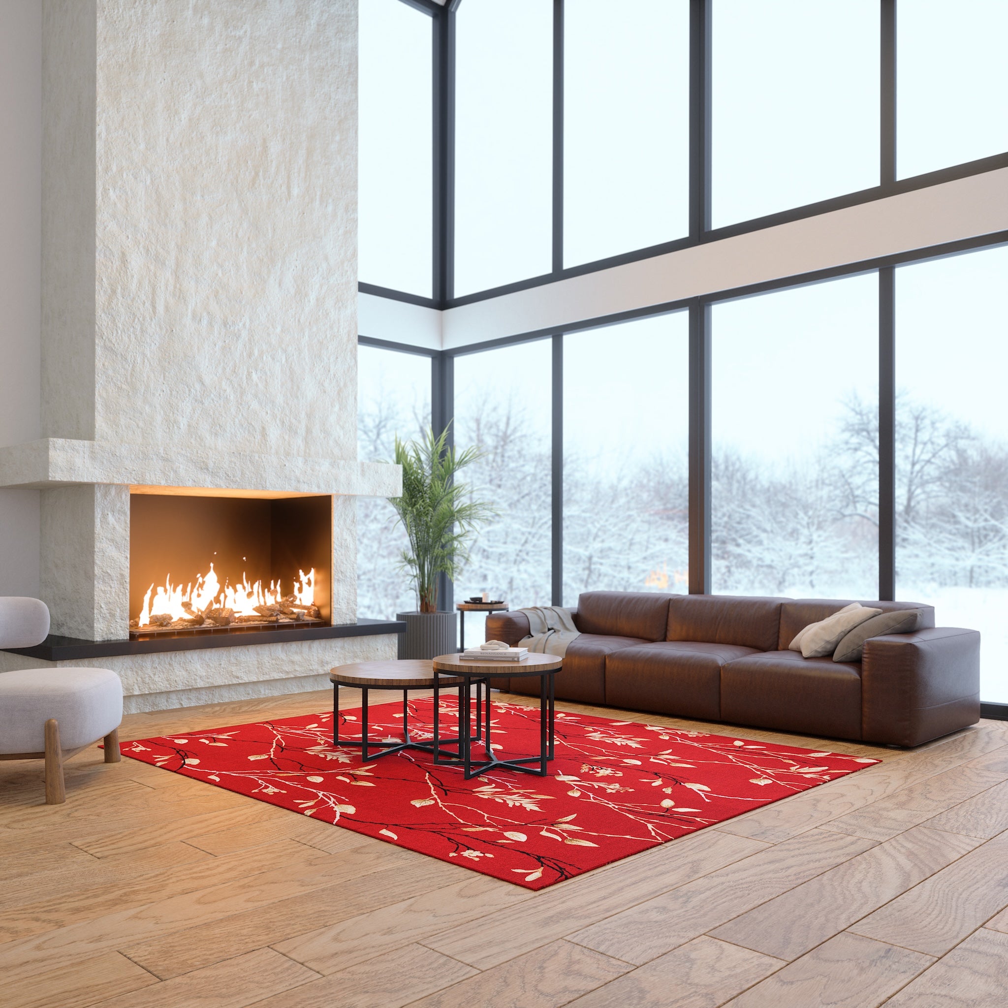 Aspyn Delikat bladig matta