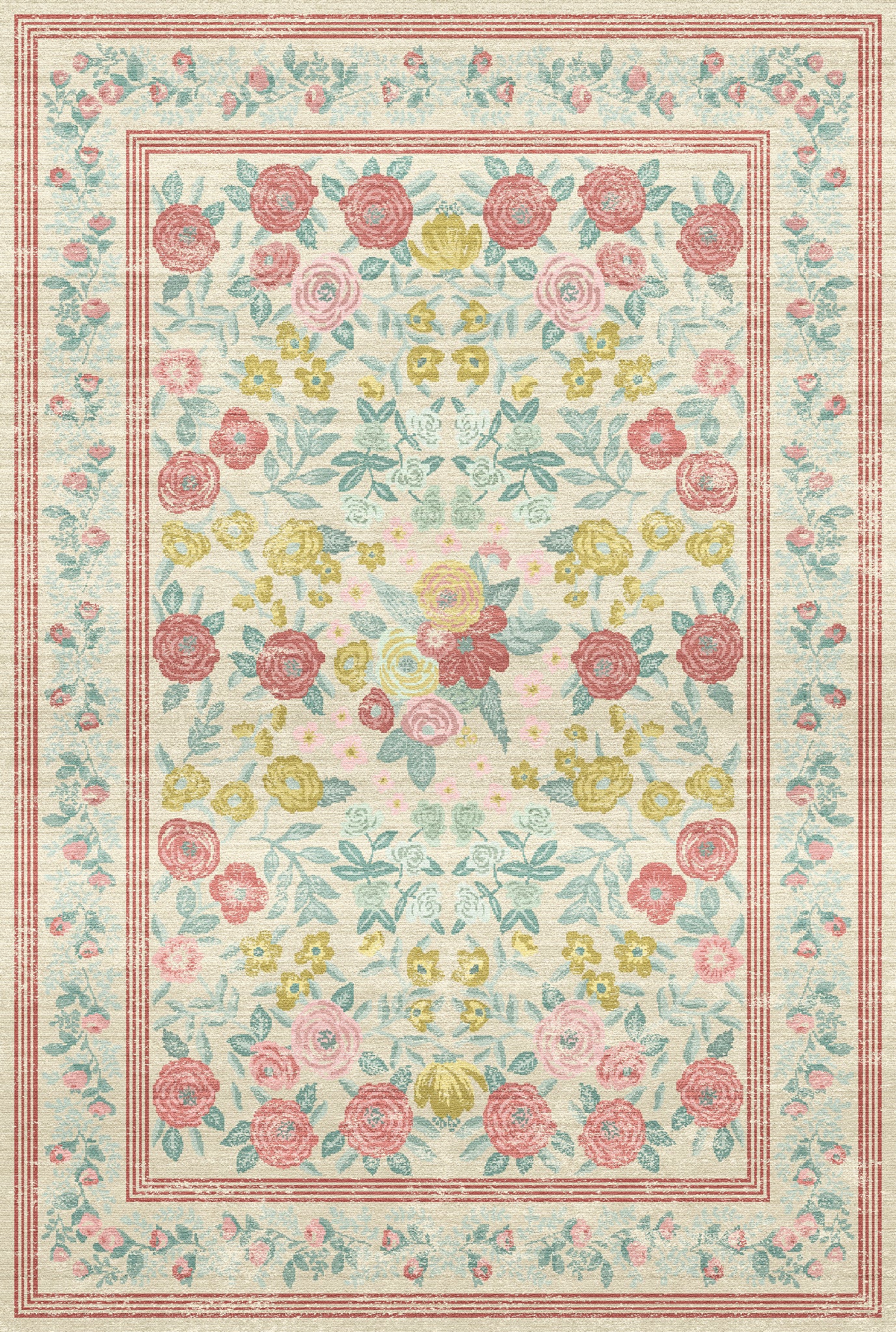 Noemie Vintage Floral Rug